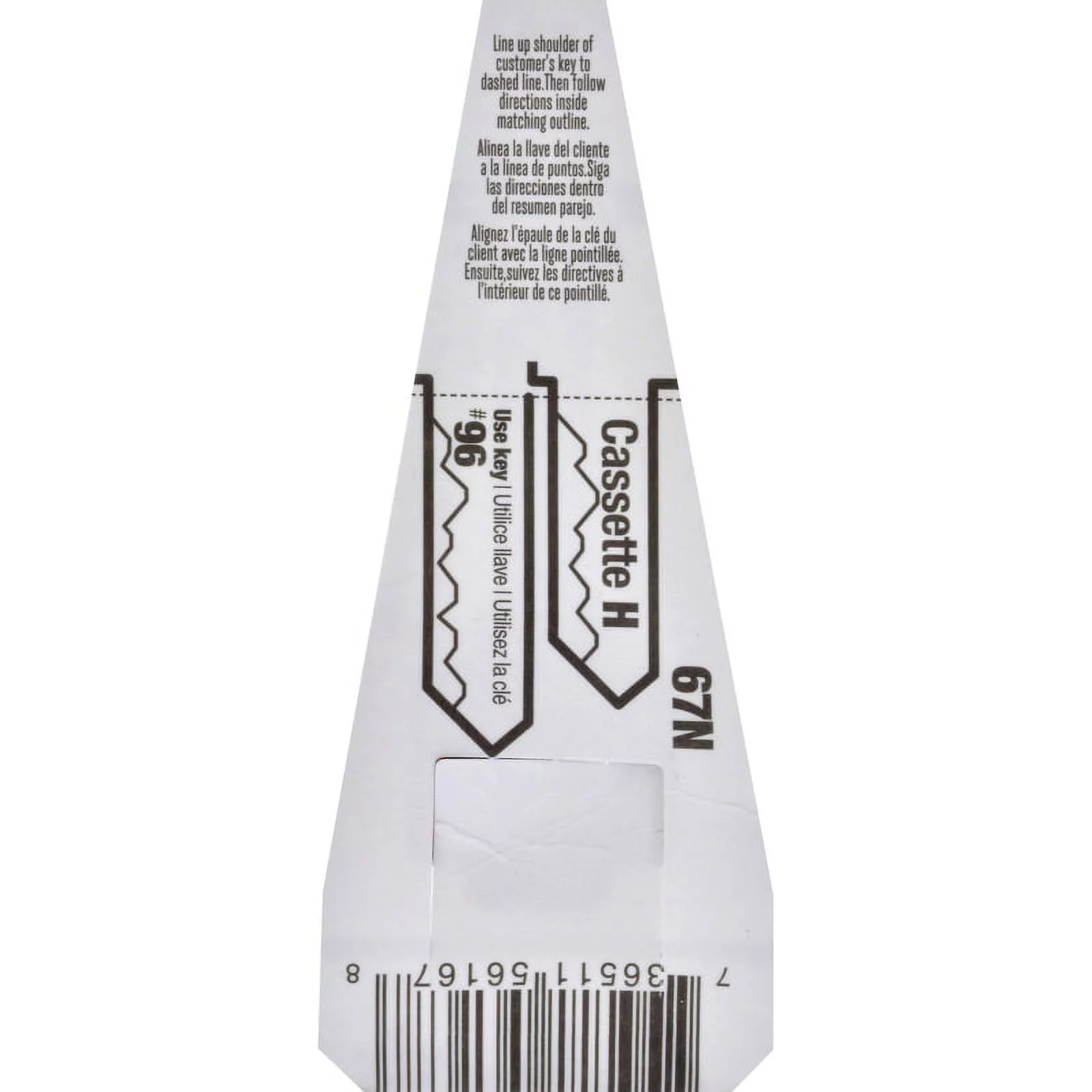 Hillman KeyKrafter Variety Pack House/Office Universal Key Blank 67 WR3, WR5, FA1 Single