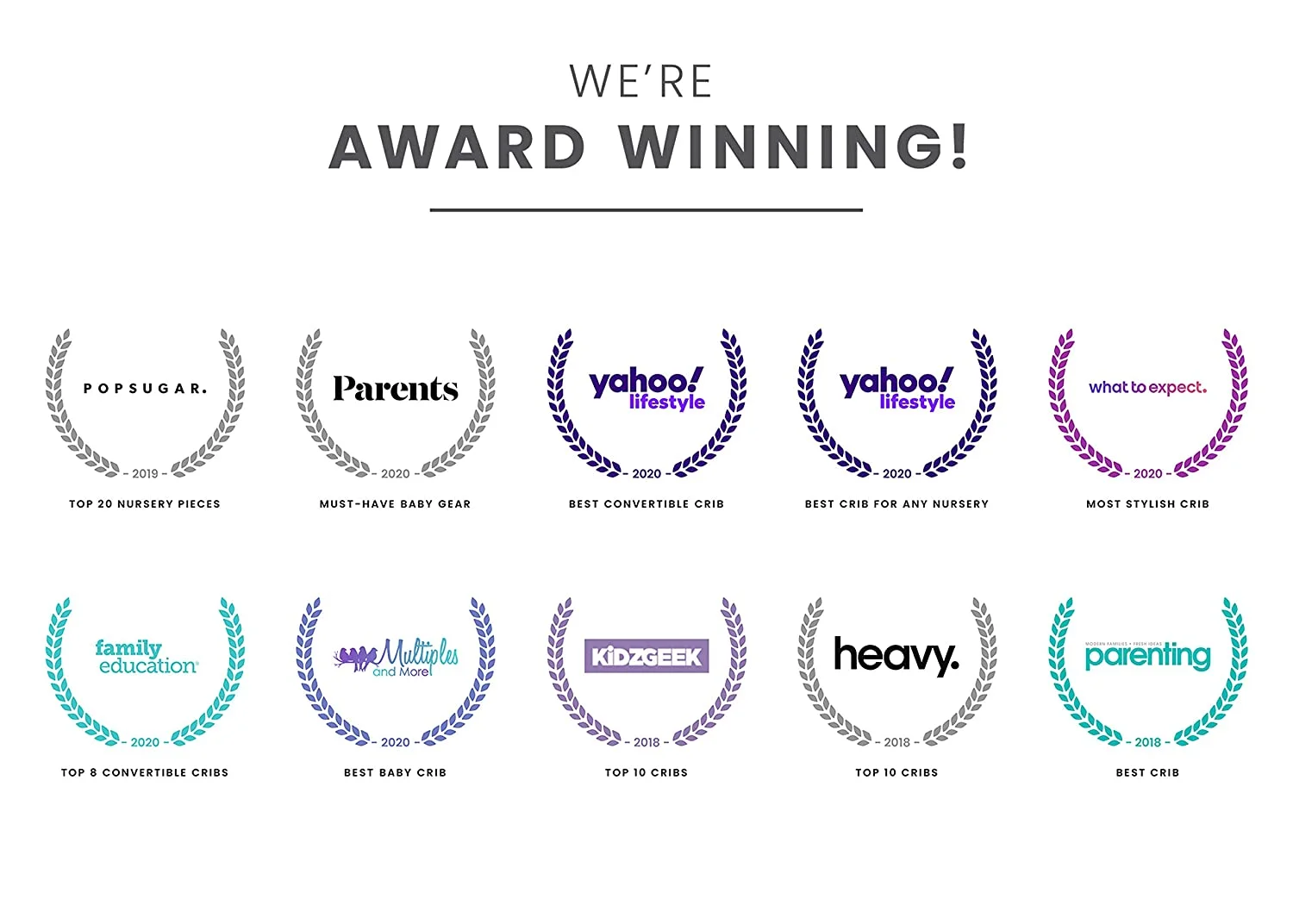 YILAN Canton 4-in-1 Convertible Crib - Easy to Assemble, Grey