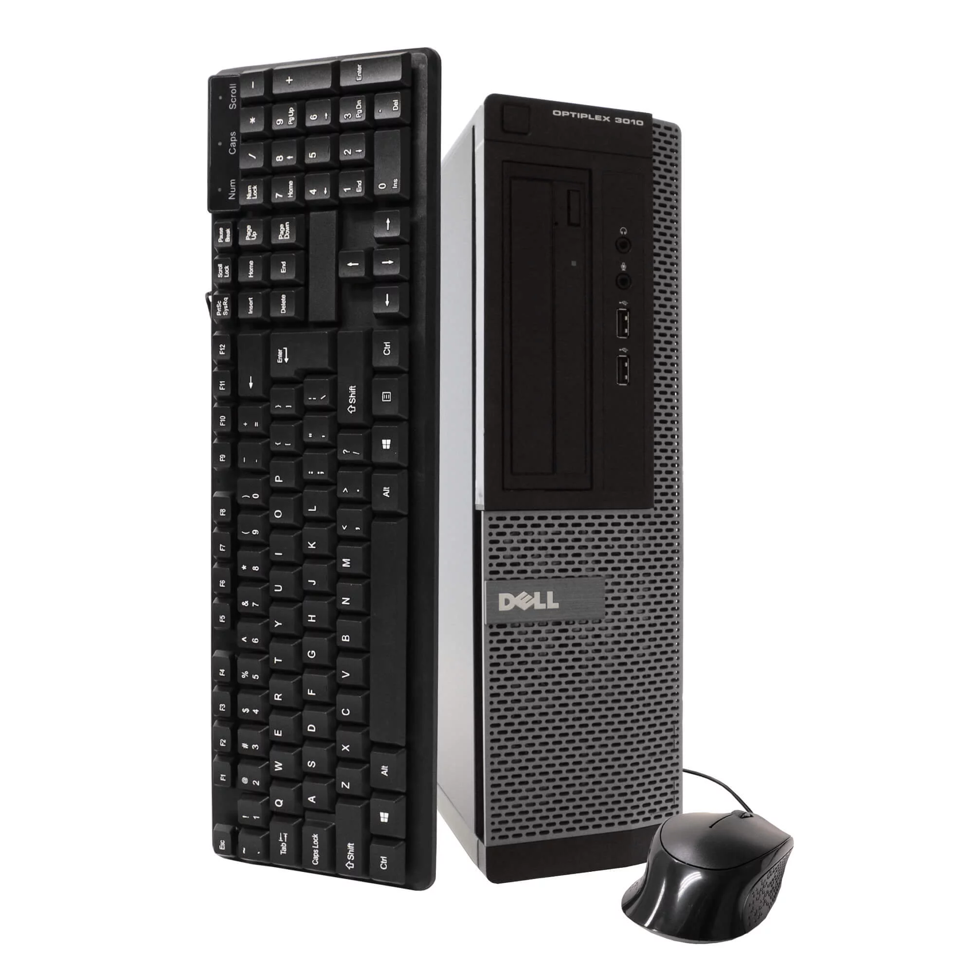 DELL Optiplex 3010 Desktop Computer PC, Intel Quad-Core i5, 250GB HDD, 4GB DDR3 RAM, Windows 10 Home, DVD, WIFI, 19in Monitor, USB Keyboard and Mouse (Used - Like New)