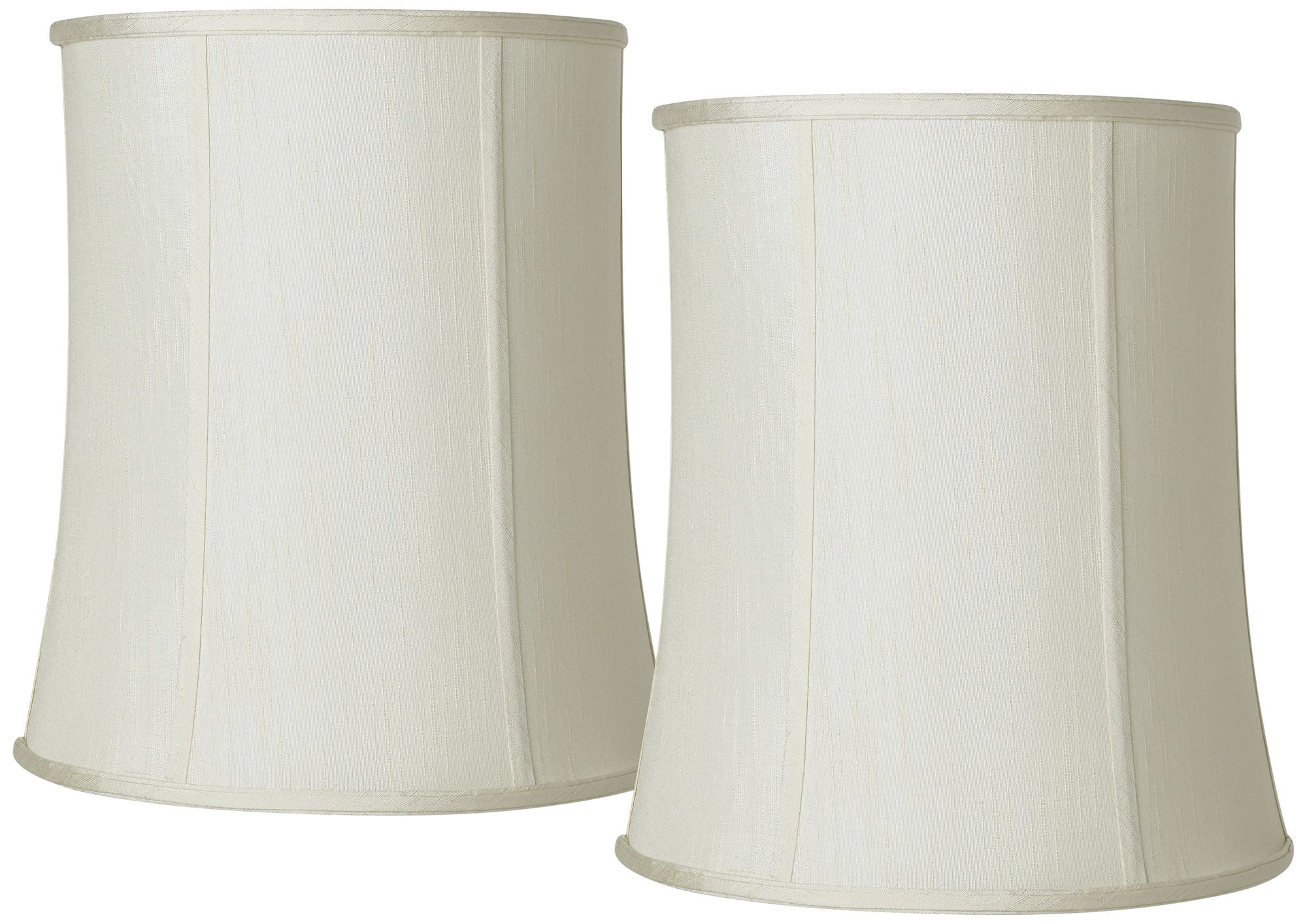 Imperial Shade Set of 2 Tall Drum Lamp Shades Cream Medium 12