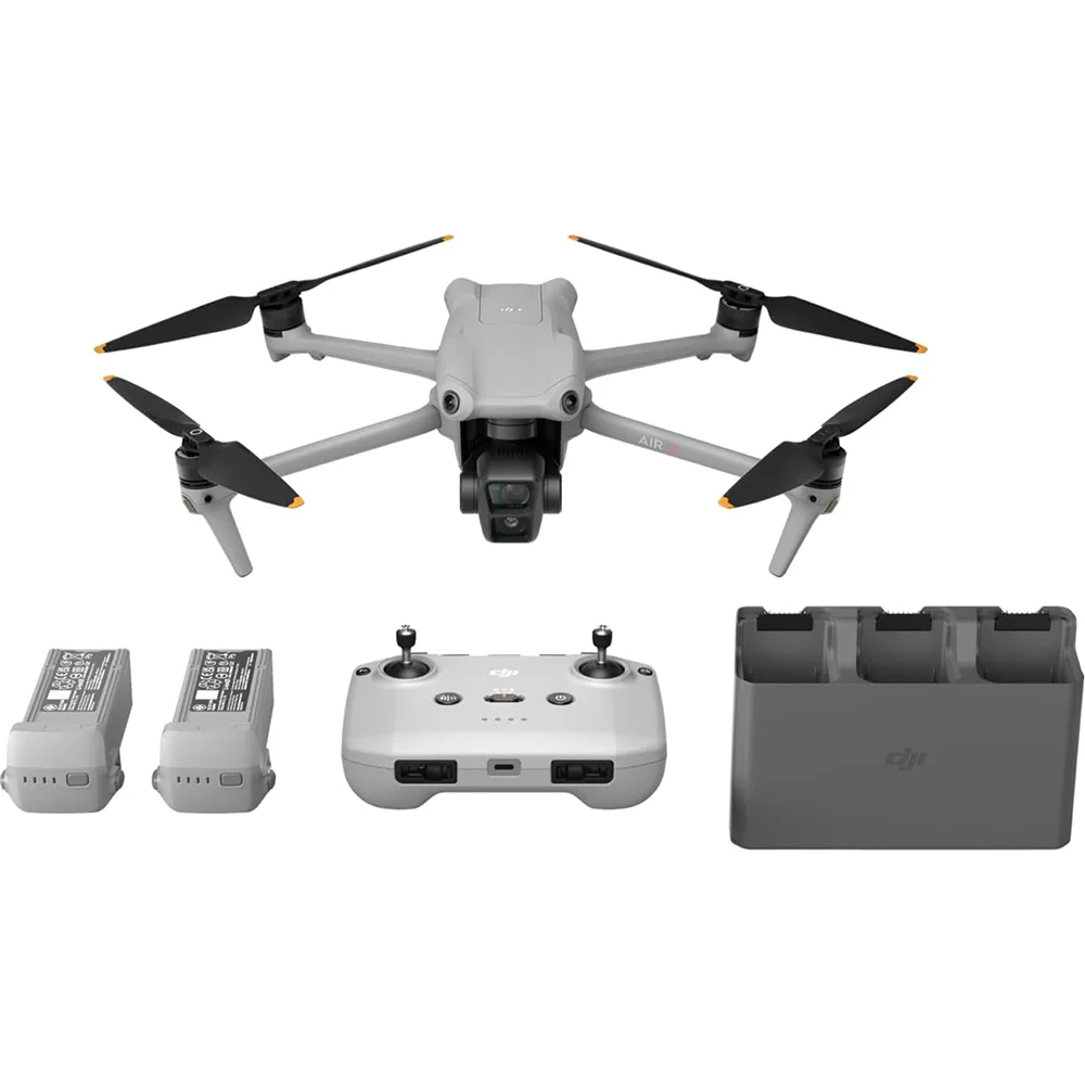 DJI Air 3 Fly More Combo with Dual-Camera Drone, RC-N2 Remote Control, and Batteries (Open Box) with 1 Year CPS Premium Warranty Pack