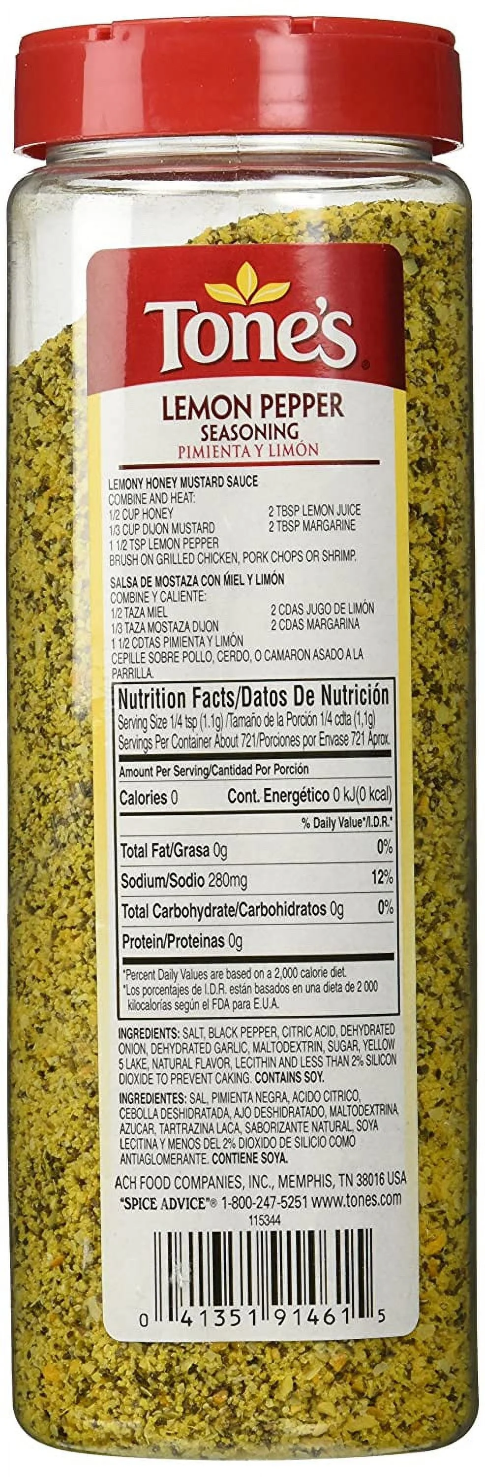 Tone's Lemon Pepper Seasoning (28 oz.)