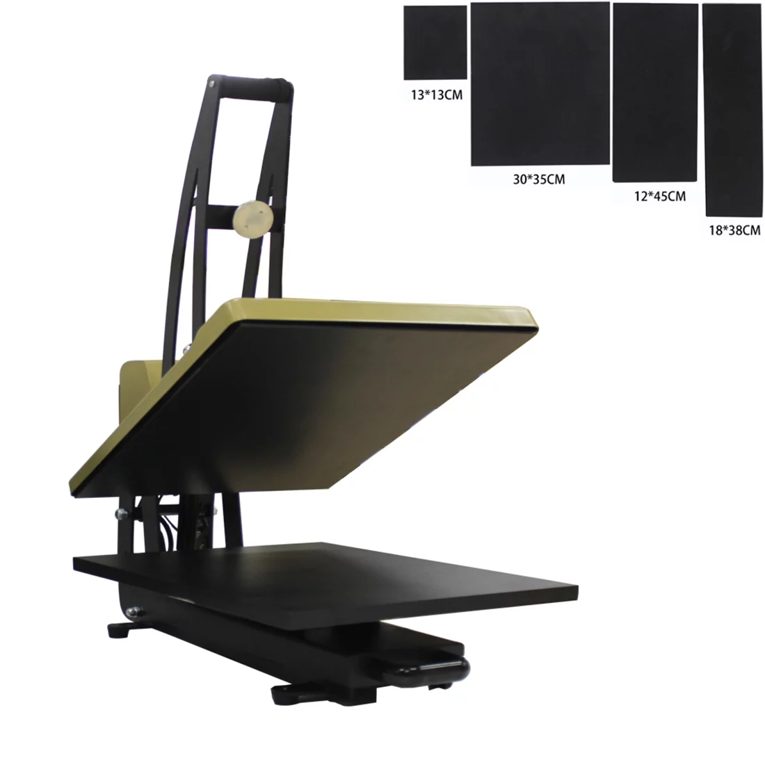 PreAsion Semi-auto Magnetic Hot Stamping Machine Heat Press Transfer with 5 Bottom Plates