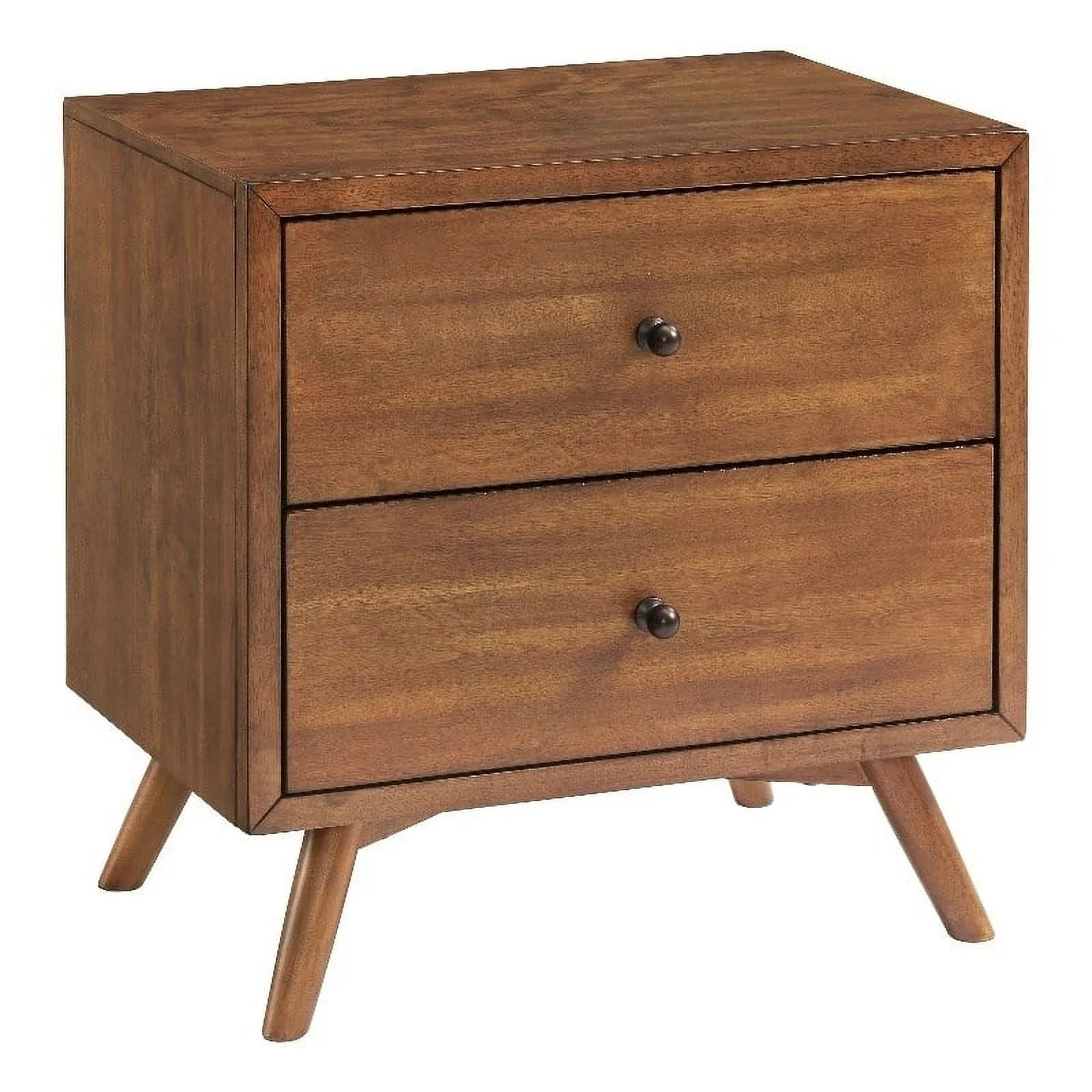 Home Square 2-Piece Set with Cinnamon Queen Bed & 2 Drawer Nightstand