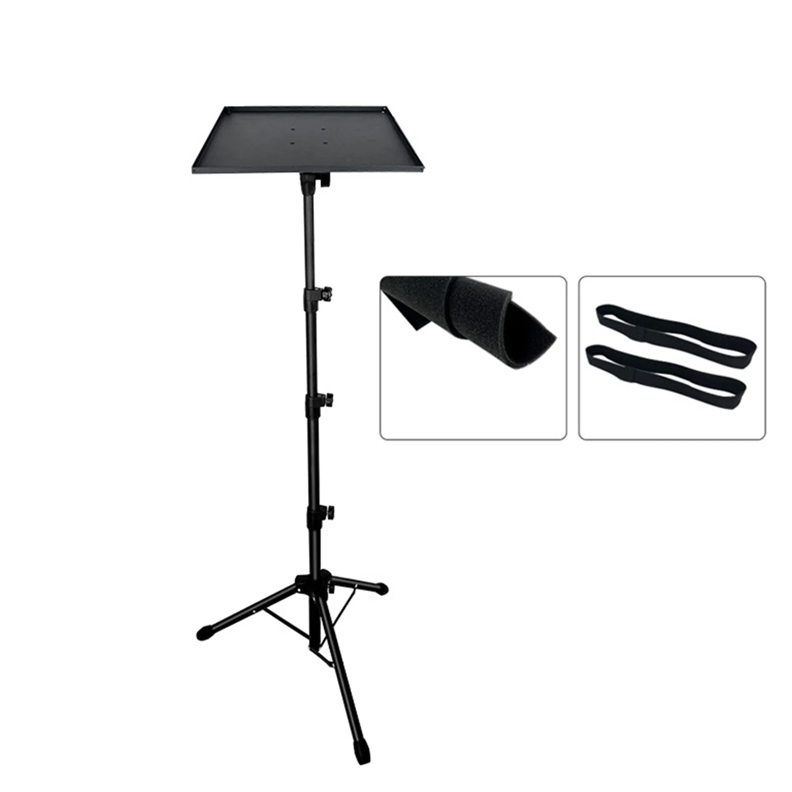 moobody Adjustable Height Stand， Universal Laptop Stand with Tray, 24，63 inch, for Projector