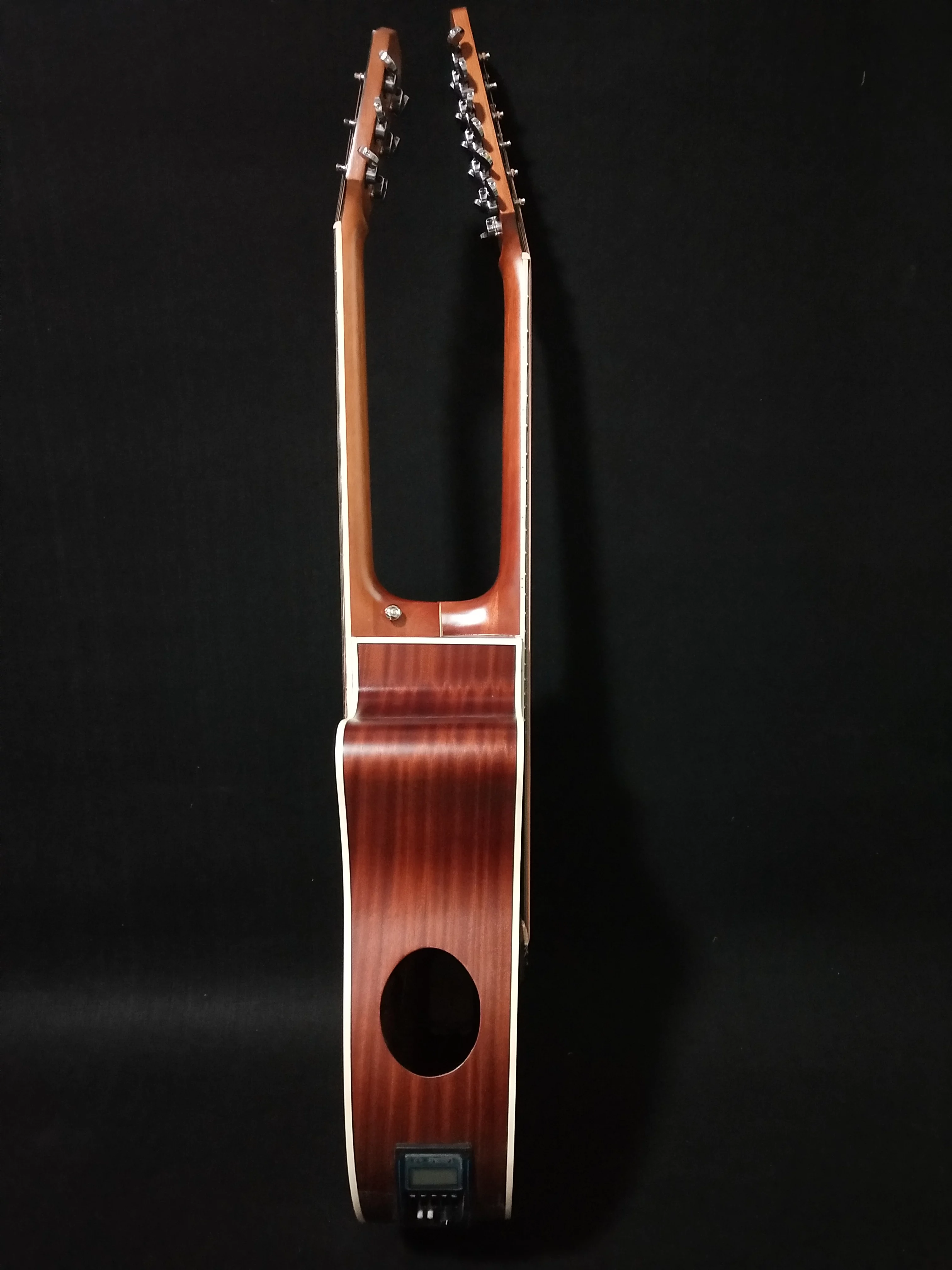 12 String Acoustic / 6 String Acoustic, Double Sided, Travel, Busuyi Guitar, (Sunset) All Levels