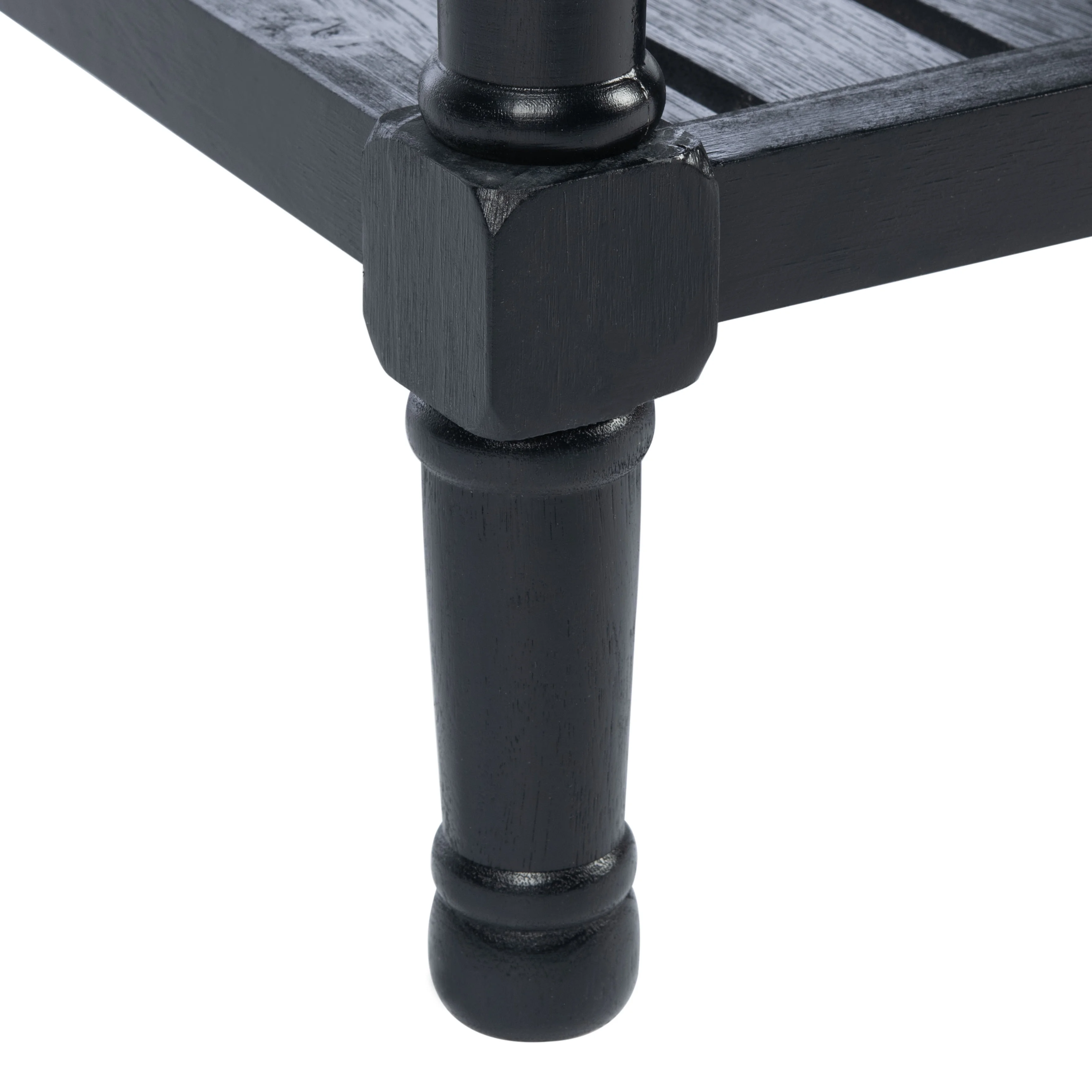 SAFAVIEH Tate 2-Drawer Rectangle Console Table, Black