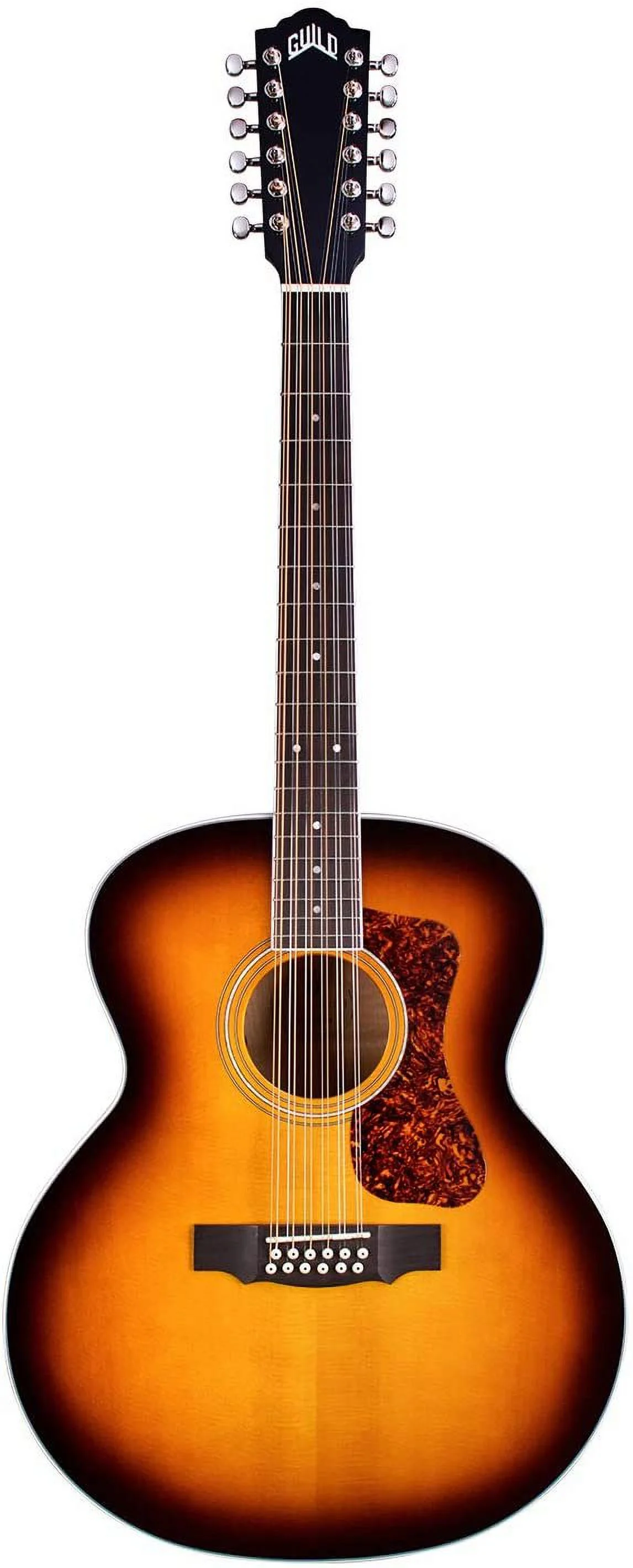 Guild F-2512E Deluxe Westerly Collection 12-String Jumbo Acoustic-Electric Guitar Antique Sunburst