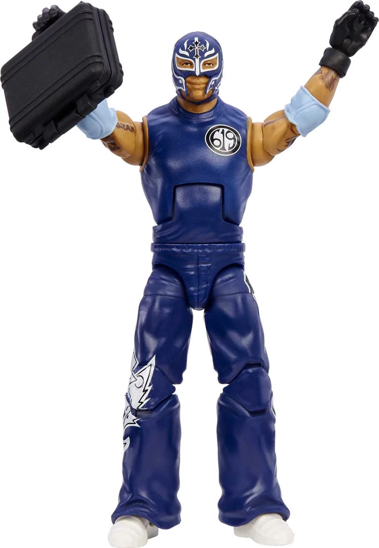 WWE Rey Mysterio Summerslam Elite Collection Action Figure with Build-A-Figure Parts
