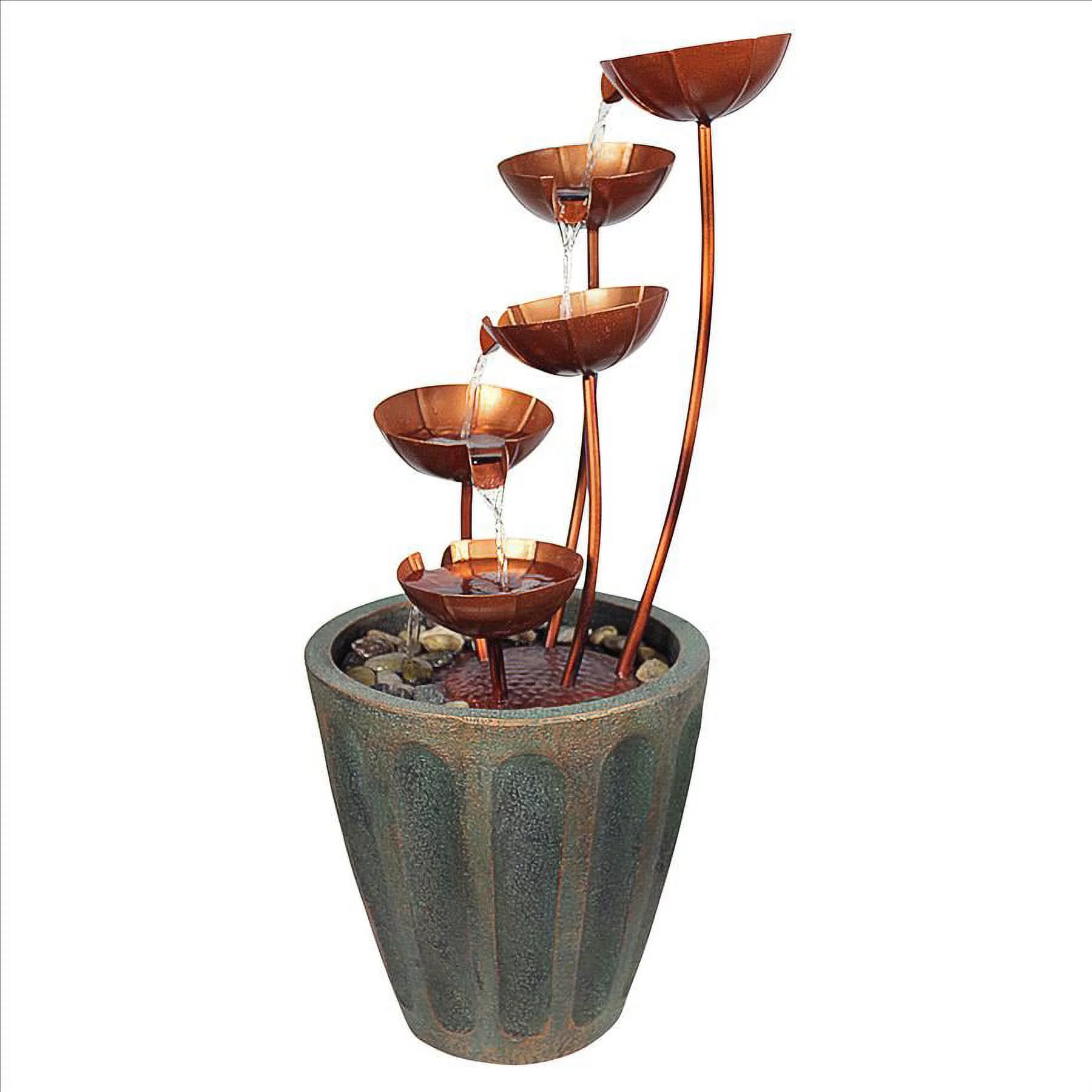 Design Toscano Copper Falls Cascading Garden Fountain