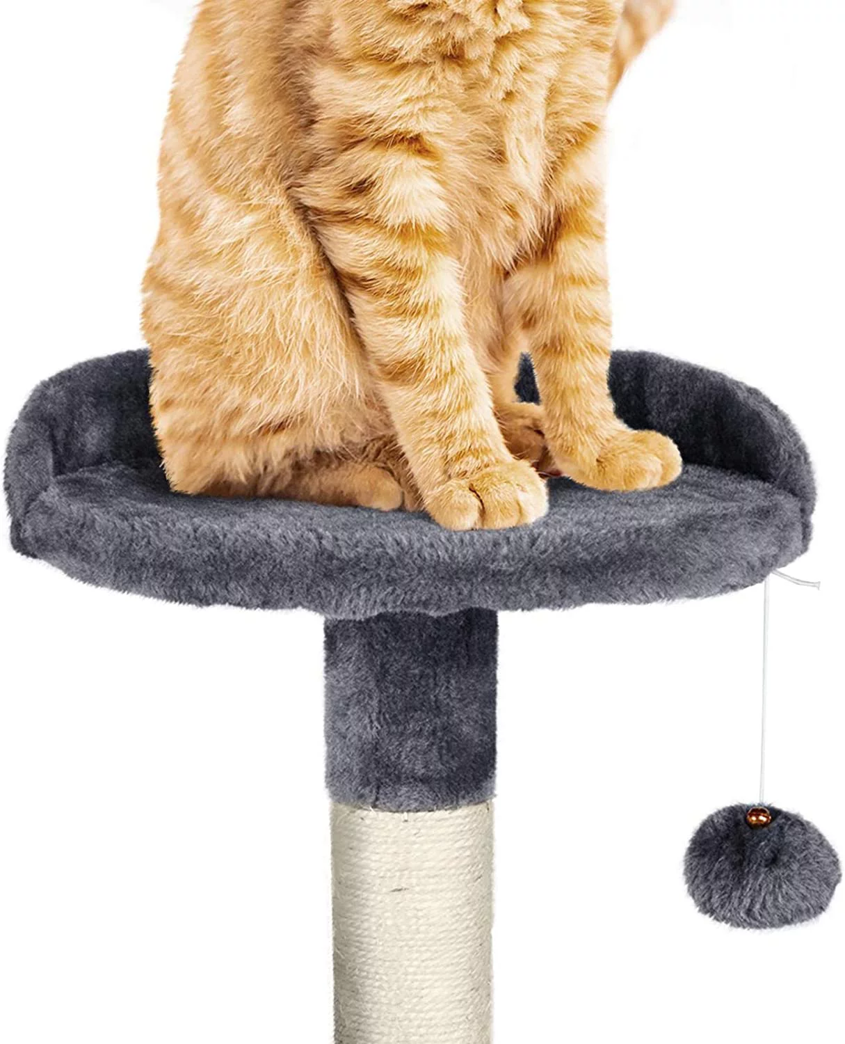 Cat Tree Tower Kitten Condo Scratching Post with Hammock Tunnel 51in