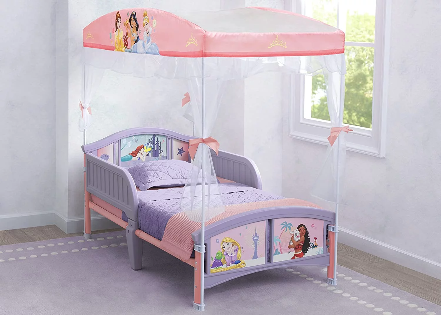 Delta Children Canopy Toddler Bed, Disney Princess BB81483PS-1038