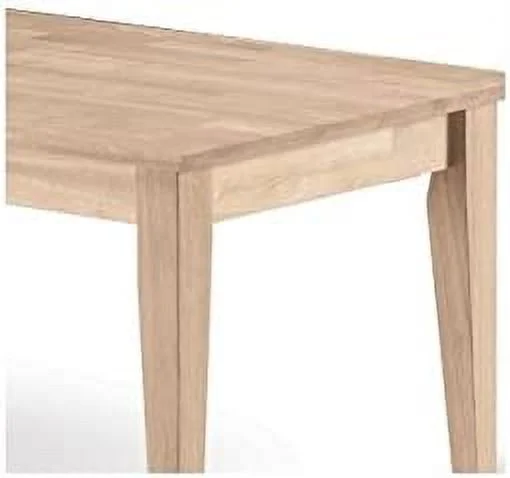 Unfinished Natural Wood Coffee Table  Modern Rustic Living Room Table