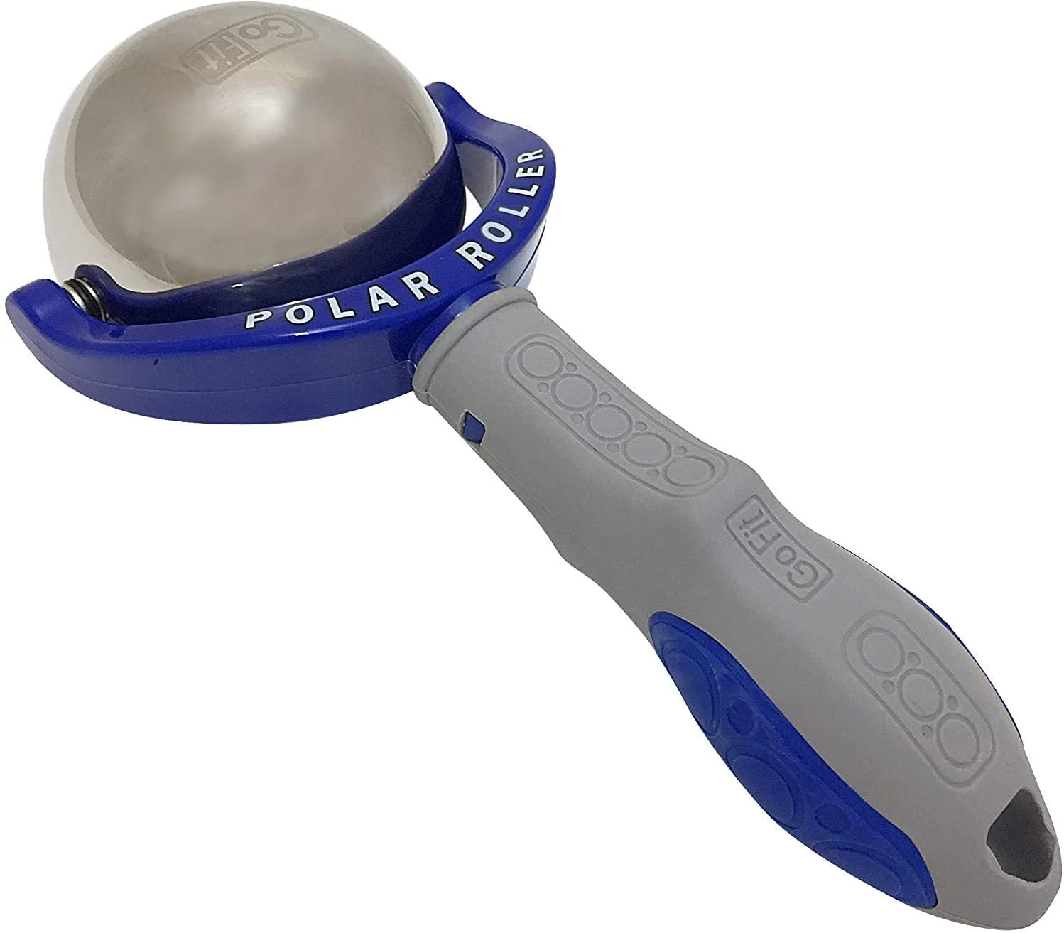 GoFit Polar Roller Cold Compression Therapy Blue 9.8 x 4.8 x 2.8, Massage Polar Roller
