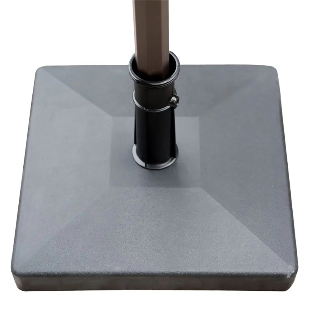 Square Heavy Duty Concrete Patio Umbrella Base, Black