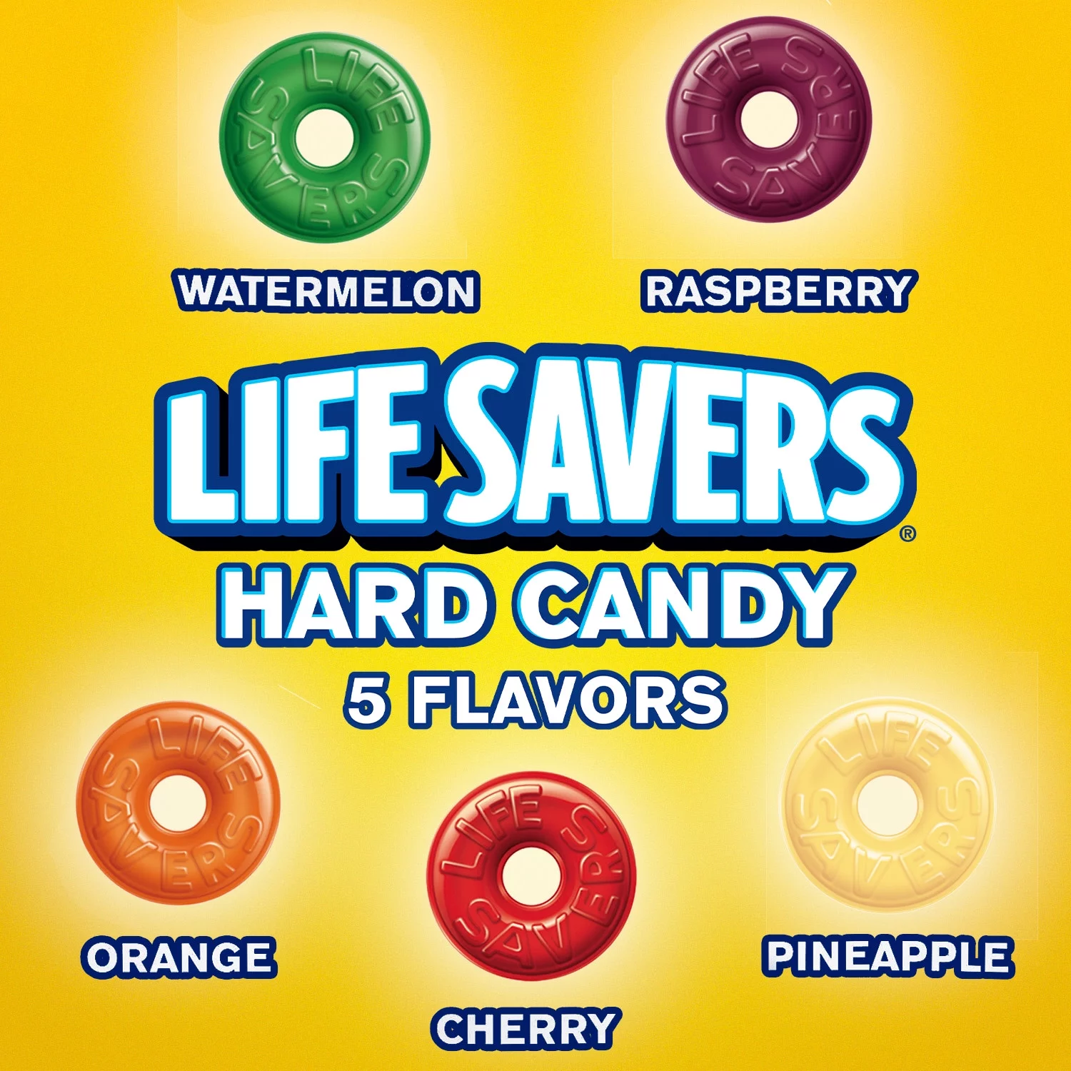 Life Savers 5 Flavors Hard Candy, Party Size - 50 oz Bag