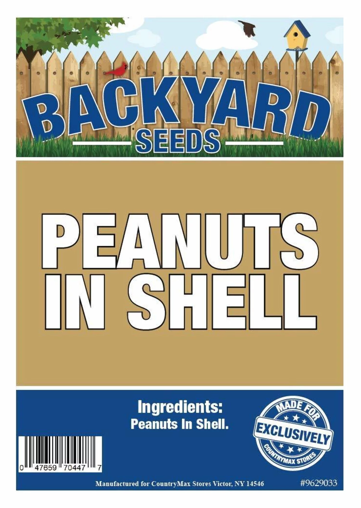 Backyard Seeds Peanuts in-Shell for Squirrels, Deer and Blue Jays