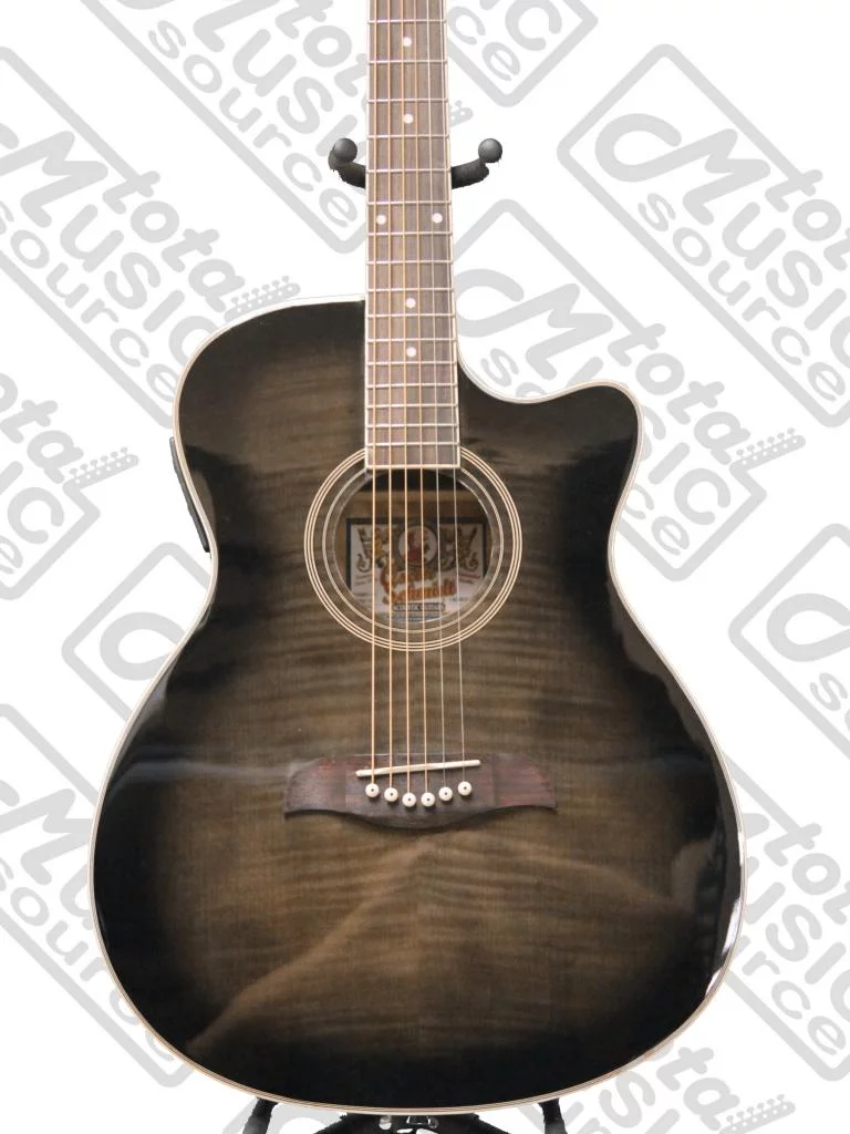 Oscar Schmidt OACEFTB Select Spruce Catalpa Auditorium Acoustic-Electric Guit...