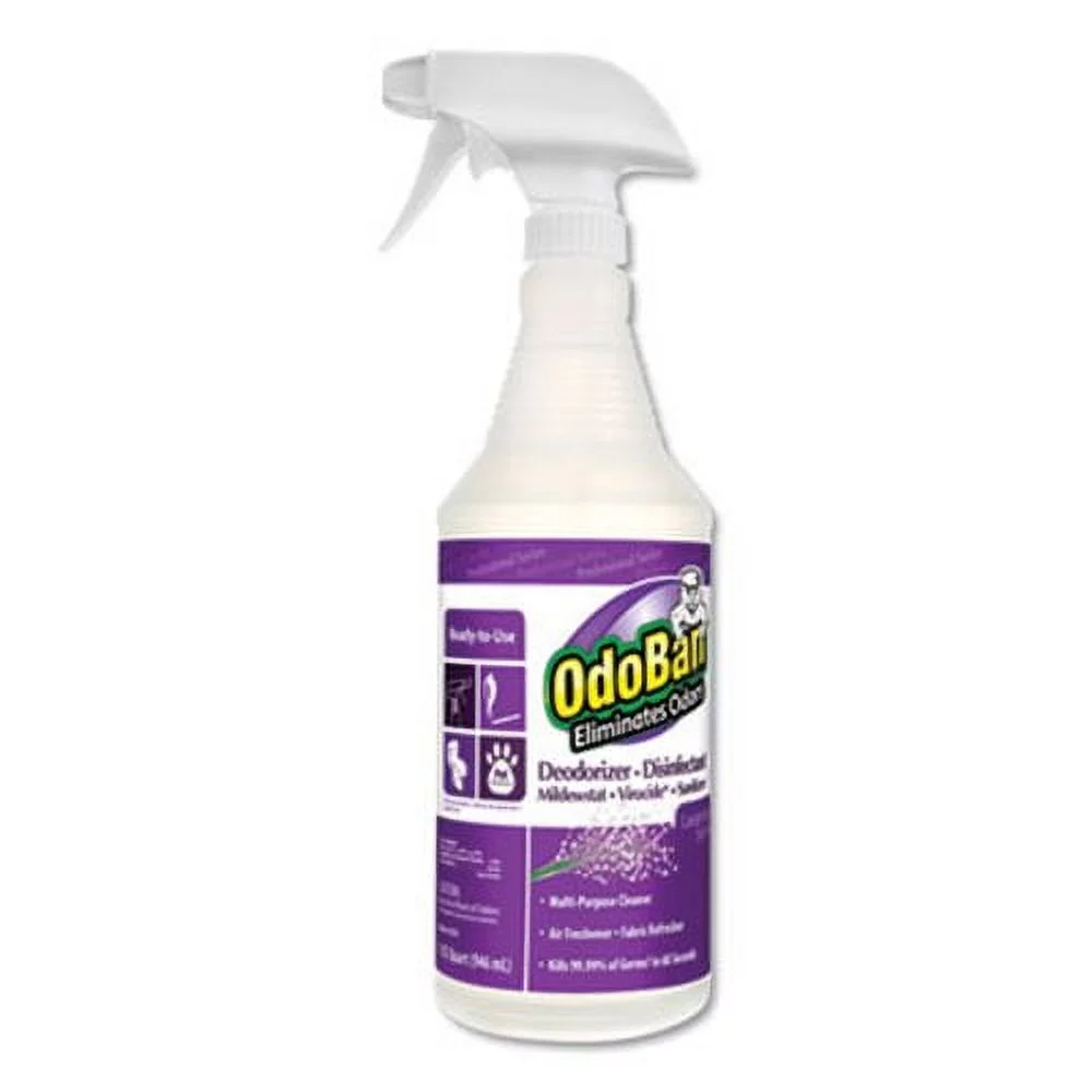 OdoBan RTU Odor Eliminator, Lavender Scent, 12 Spray Bottles