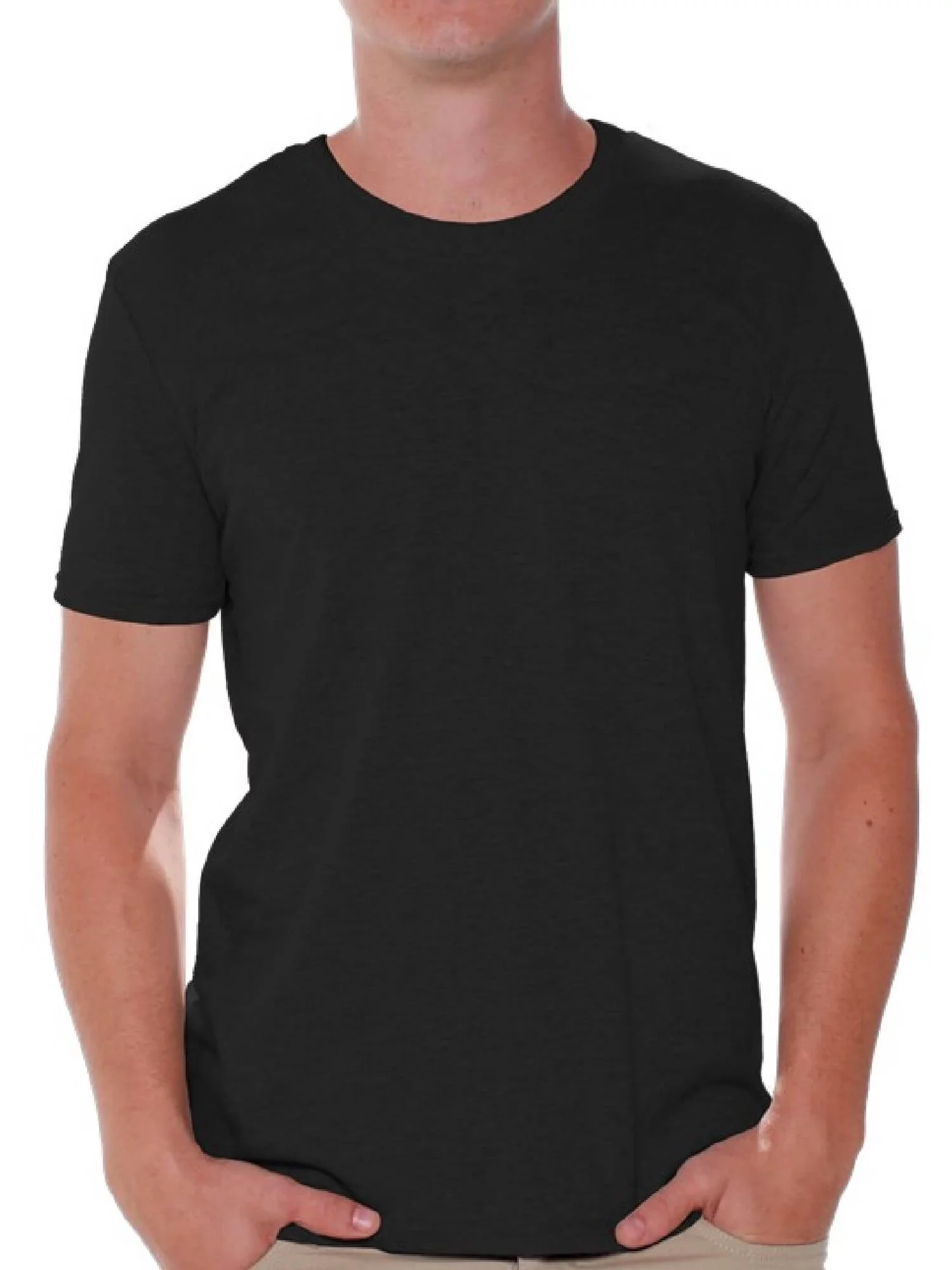 Gildan Black Shirts for Men Casual Black T-shirts Men's Shirts in Black Basic Black Tshirts Men Outwear Men T-Shirts Value Pack Shirts for Men - Single OR Pack of 6 OR Pack of 12 Shirts