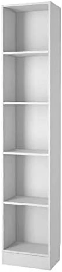 CHUIJN Scranton and Co 5  Narrow Contemporary Bookcase in White