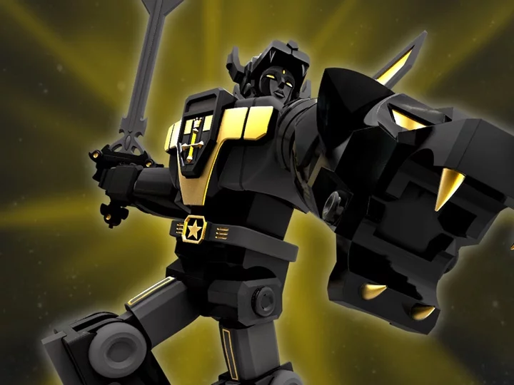 Voltron: Defender of the Universe Ultimates! Voltron (Galaxy Black) Figure