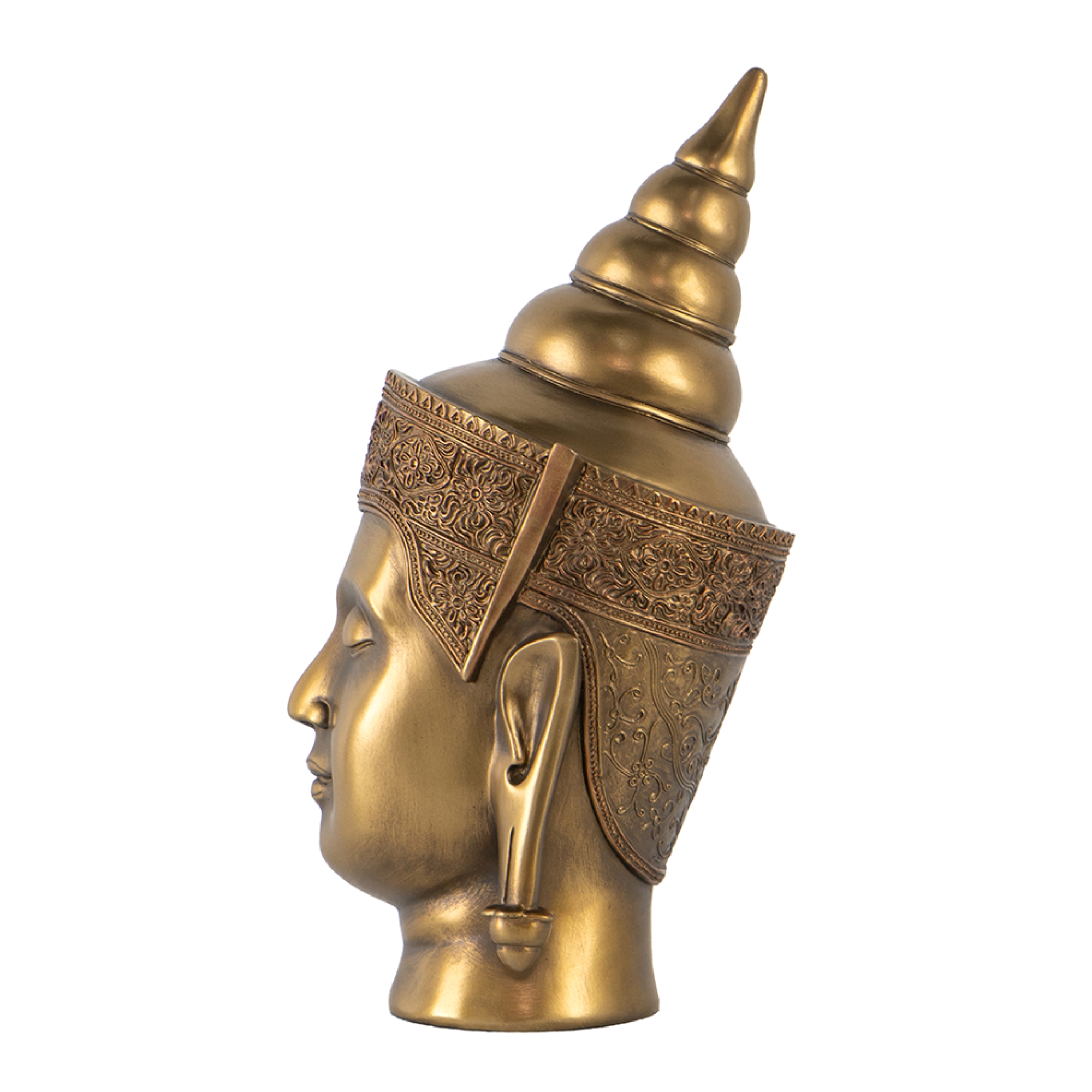 CC Home Furnishings Resin Buddha Statue Head - 14.25