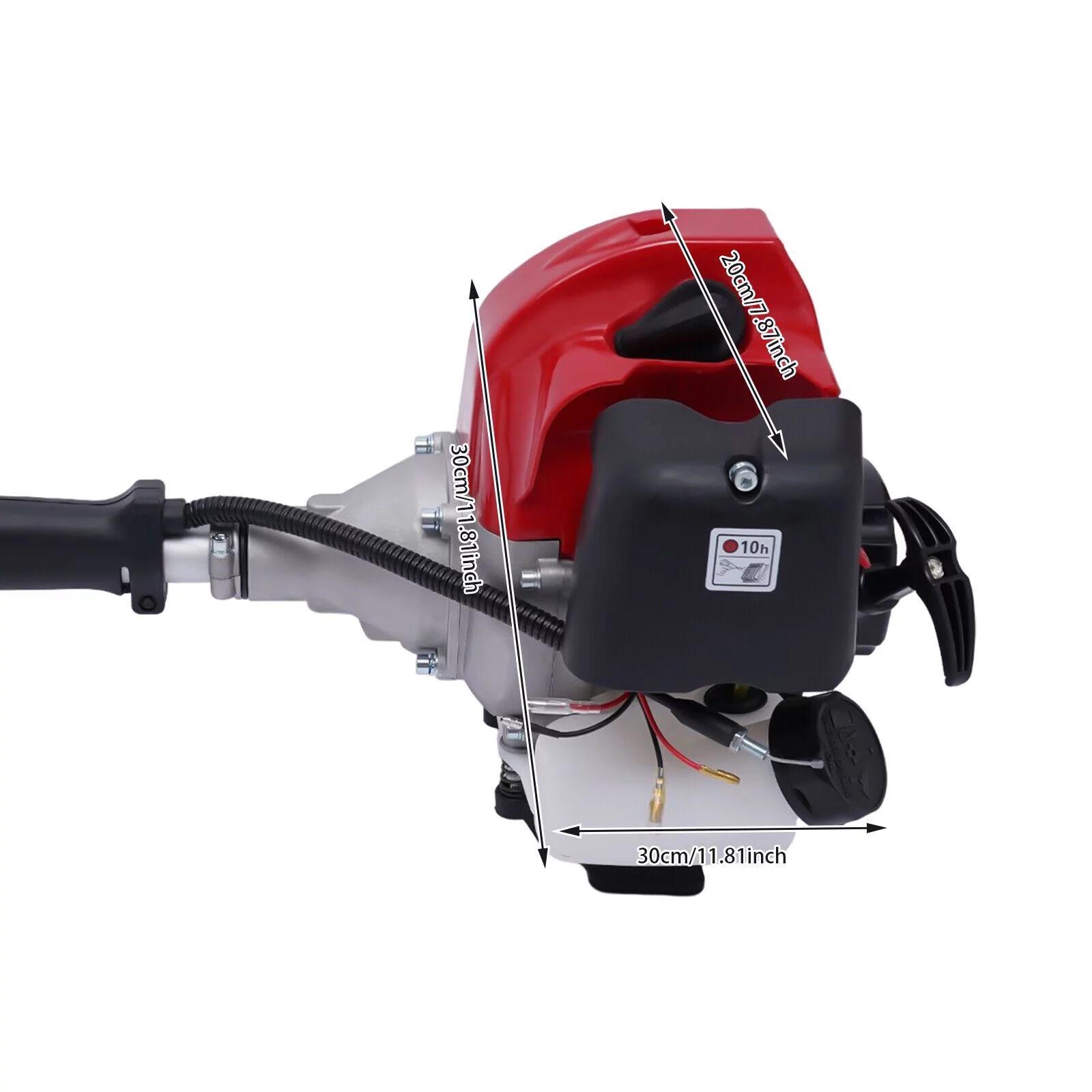 4in1 51.7CC Gas Pole Saw Brush Cutter Gas Hedge Trimmer CG520,2-Stroke