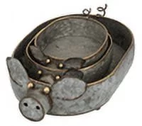 Ganz ER51510 Piggy Planters Set of 3 Assorted