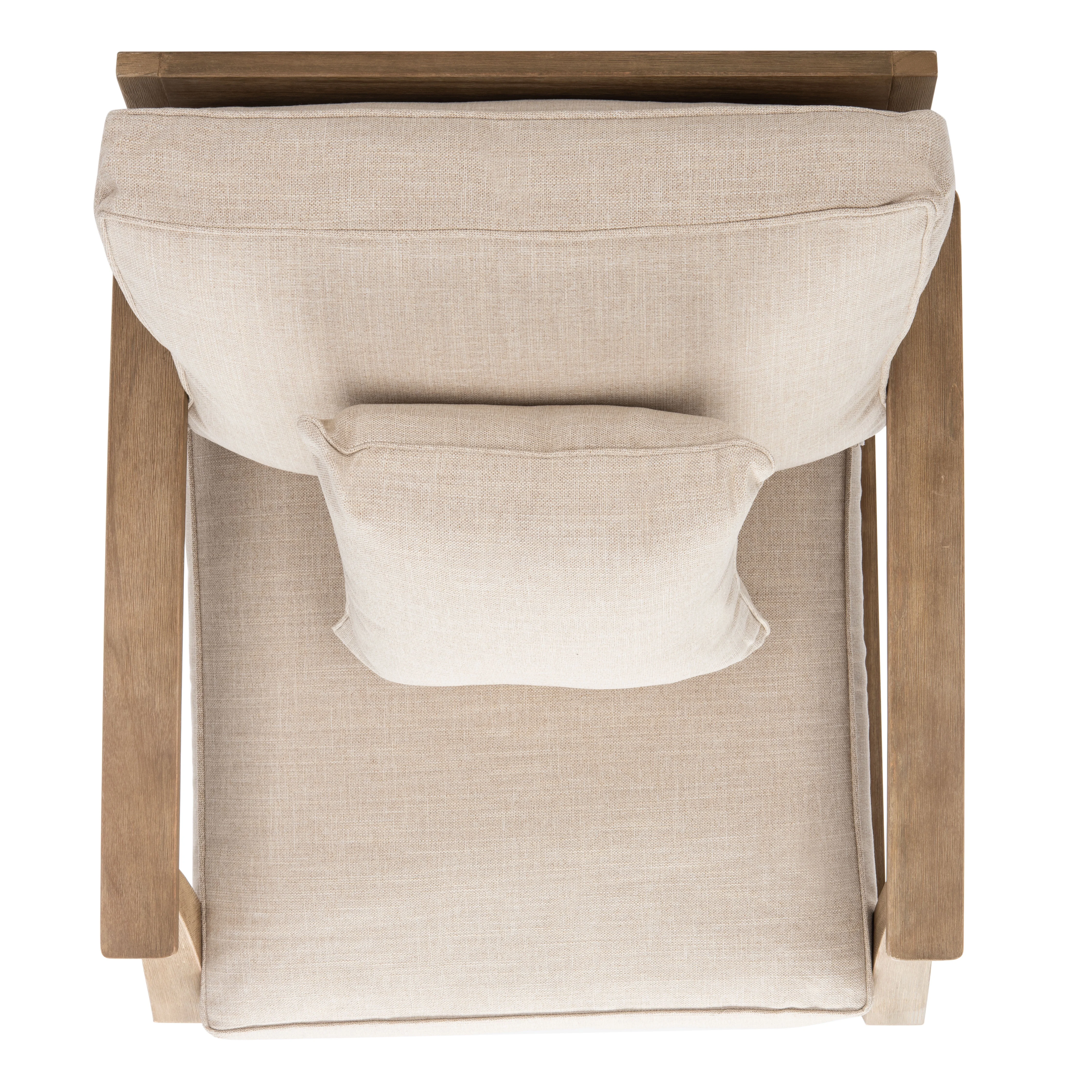 SAFAVIEH Couture Martinique Coastal Eucalyptus Wood Solid Armchair, Natural/Beige