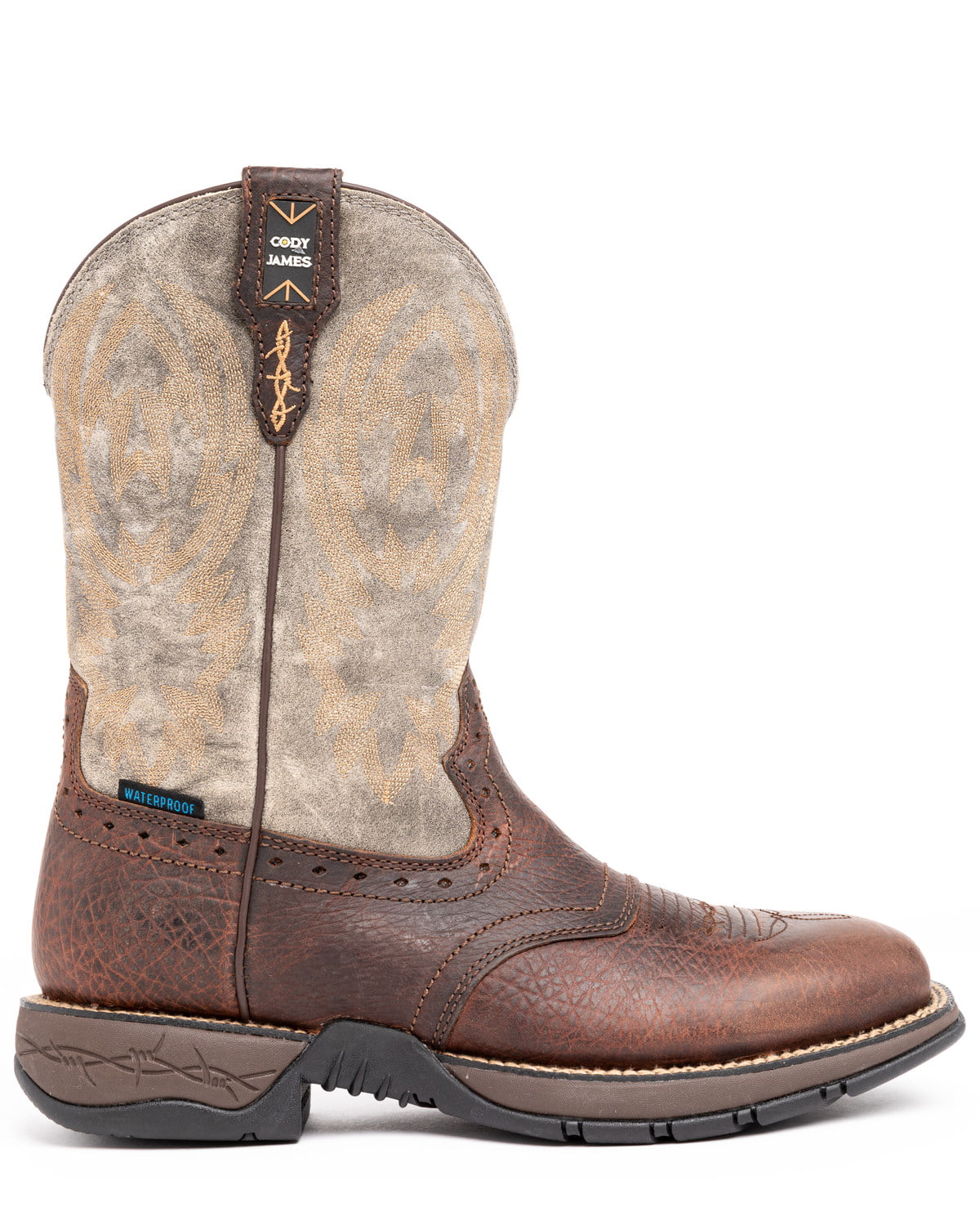 Cody James Men's Tyche Lite Performance Western Boot Broad Square Toe Brown 10 D(M) US