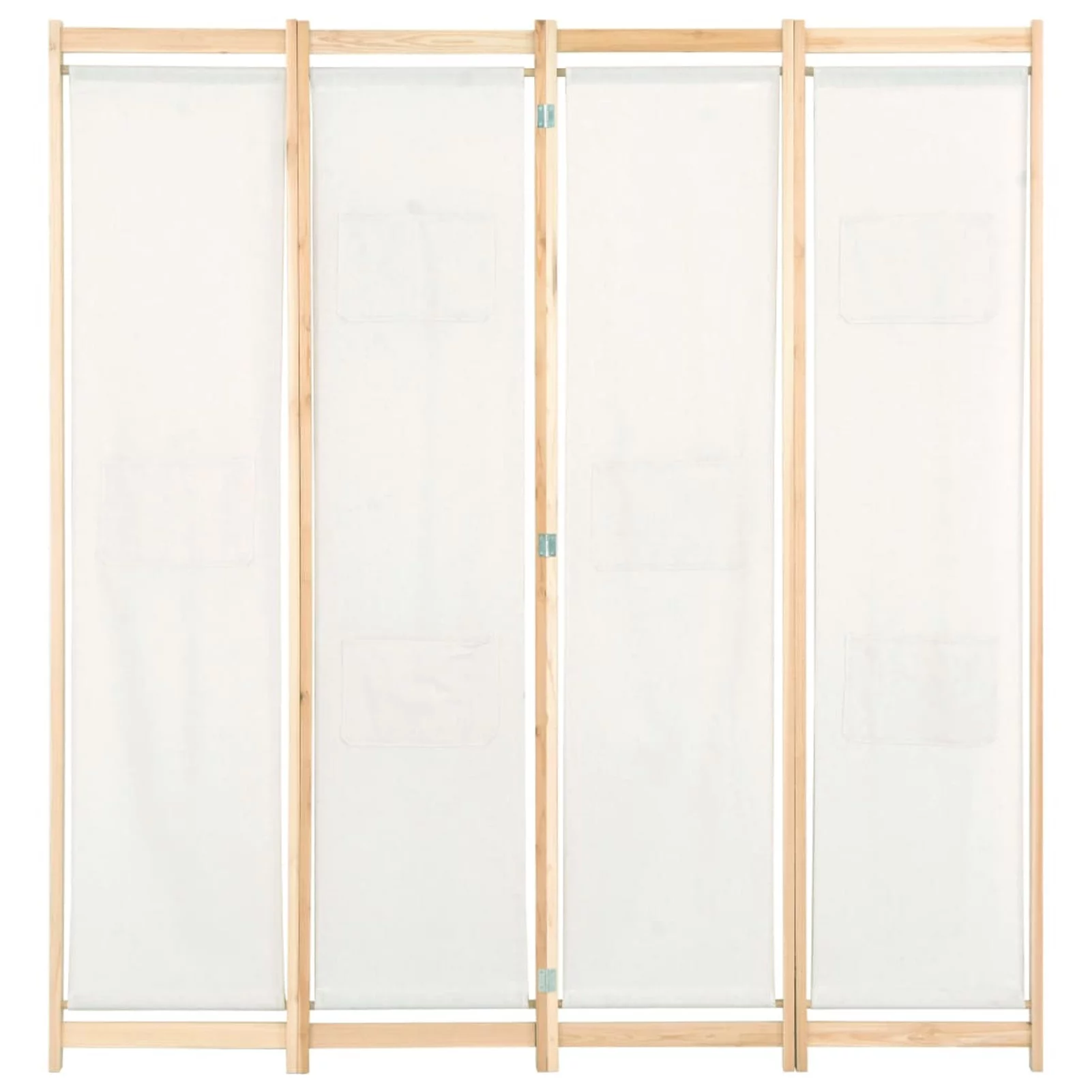 Anself Folding 4-Panel Room Divider Freestanding Wooden Frame with Fabric Covering Partition Room  Screens for Bedroom Living Room Home Furniture Decor 62.9