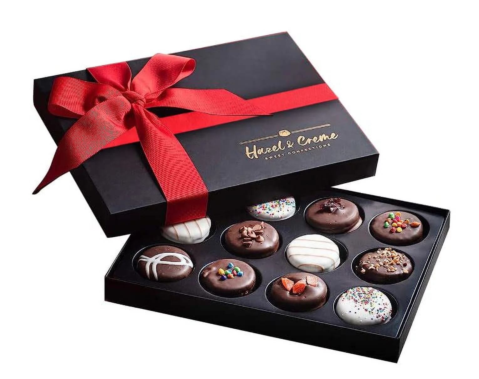 Cookies Gift Basket - Dark Chcolate Cookie Gift Box for Women/Men - Anniversary Food Gifts for Couple - Holiday Vegan Cookie Gift Box - Food Gifts - Gourmet Gifts for Him/Her