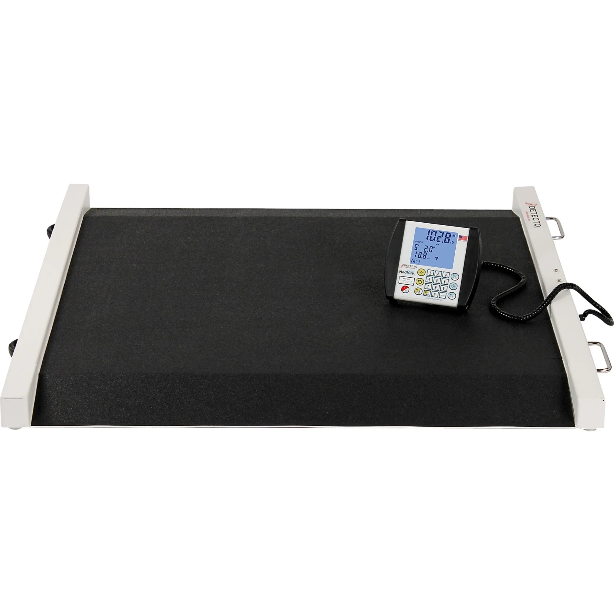 Detecto Bariatric / Wheelchair Scale - 1100 lb x .5 lb - 49 x 45 x 8 inch Footprint
