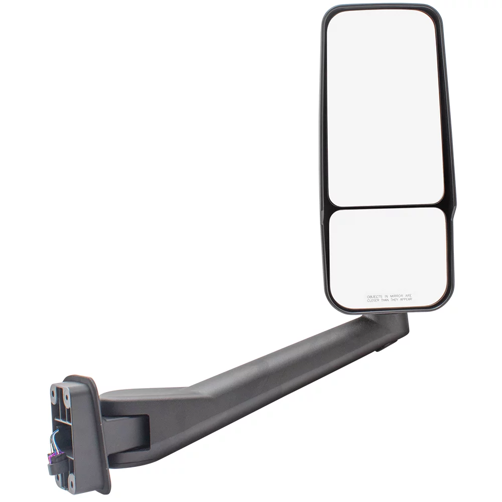 Brock Replacement Passenger Manual Side Door Mirror Heated Compatible with 2003-2009 Kodiak Topkick Truck