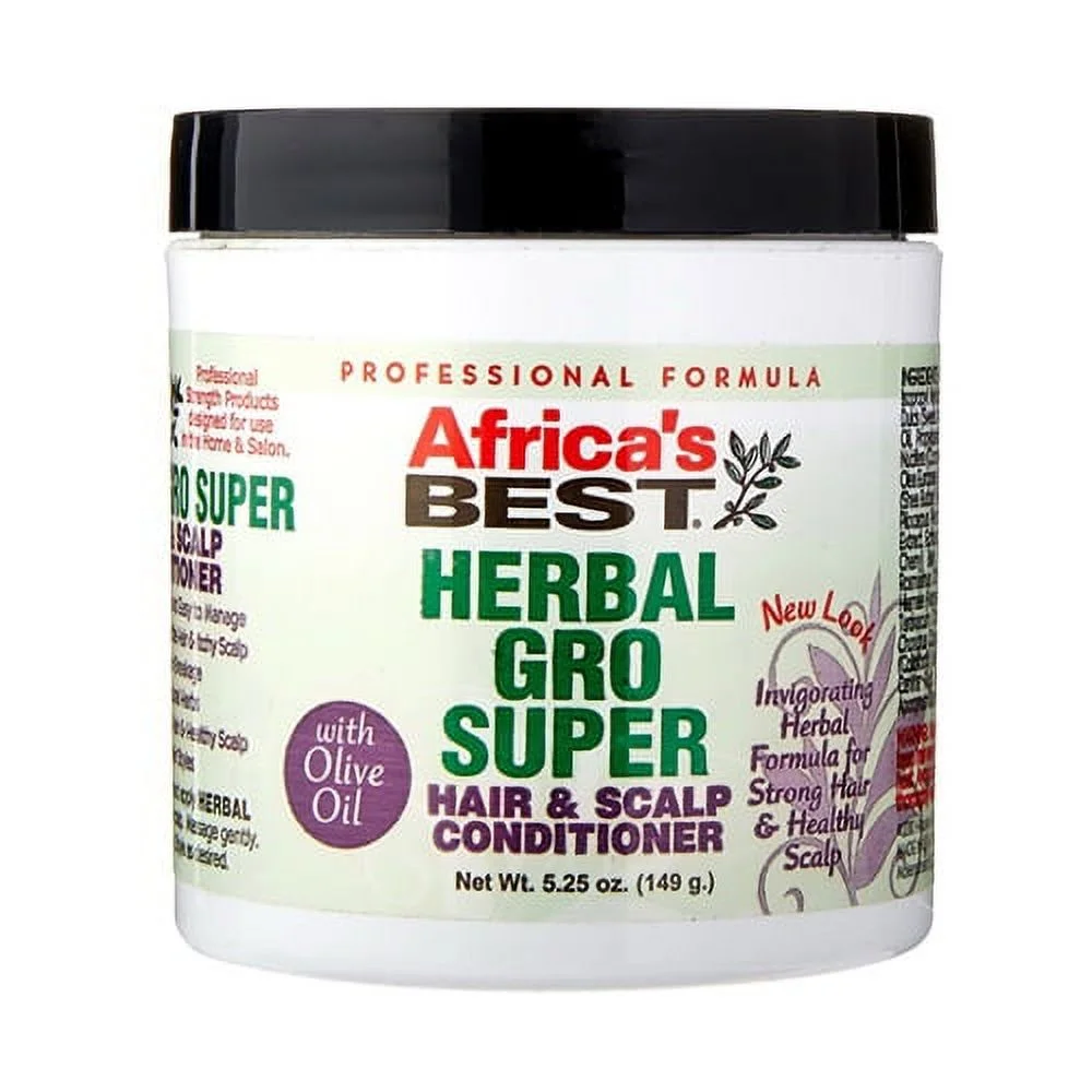 Africas Best Herbal Gro Super Hair and Scalp Conditioner, 5.25 Oz