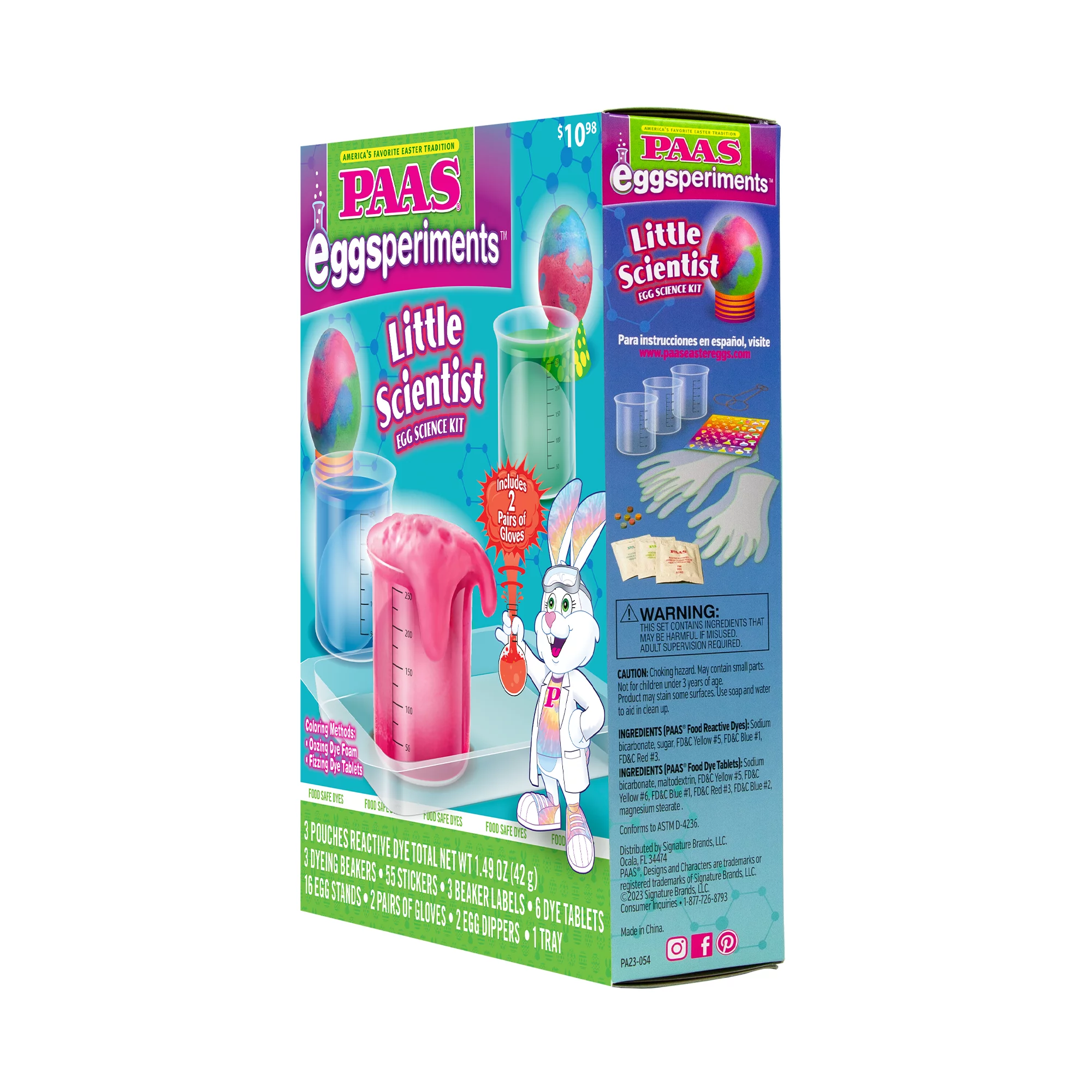 PAAS Easter Egg Decorating and Dye Kit , Eggsperiments Little Scientist, 1 Kit, For ages 6 to 12 years