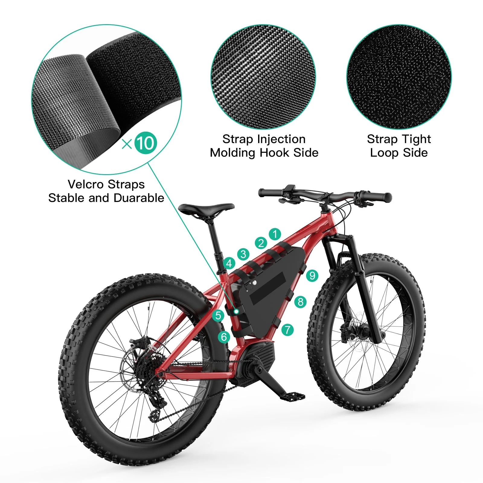 BVSLTUK 48V Ebike Battery 28.8AH Lg4800Mah Cell Bike Battery Pack for 200W-1500W Bafang Aw Ancheer Voilamart and Other Motors Electric Bicycle Battery.