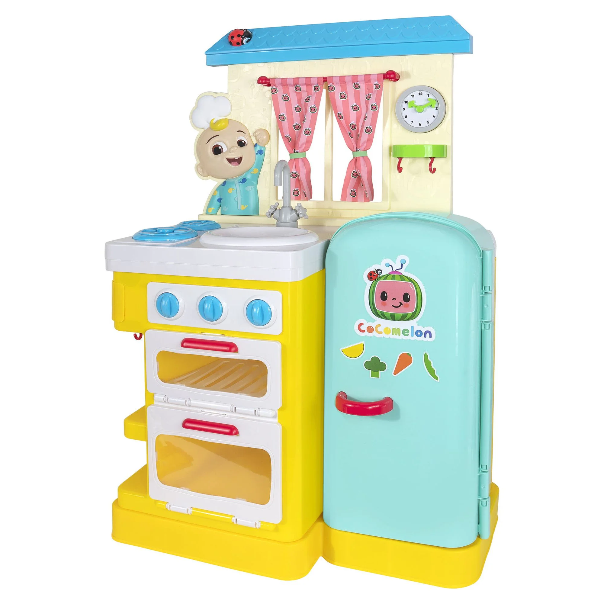 CoComelon 3' Little Kitchen Playset With Lights & Sounds, 19 Pieces