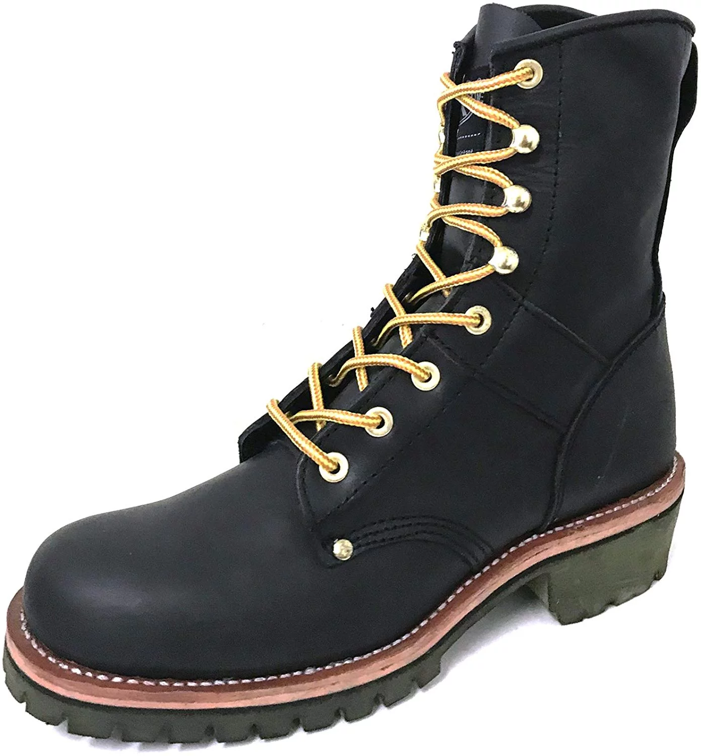 Men's Logger Boots Leather 10