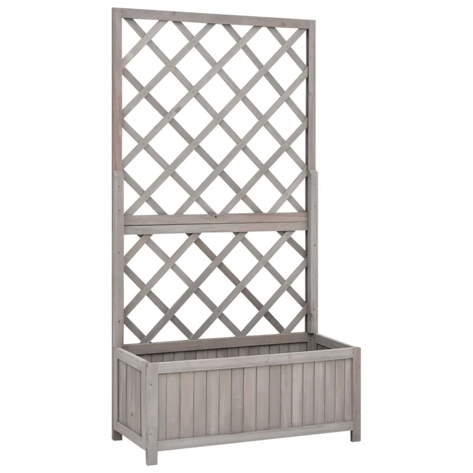 Dcenta Garden Trellis Planter Gray 27.6