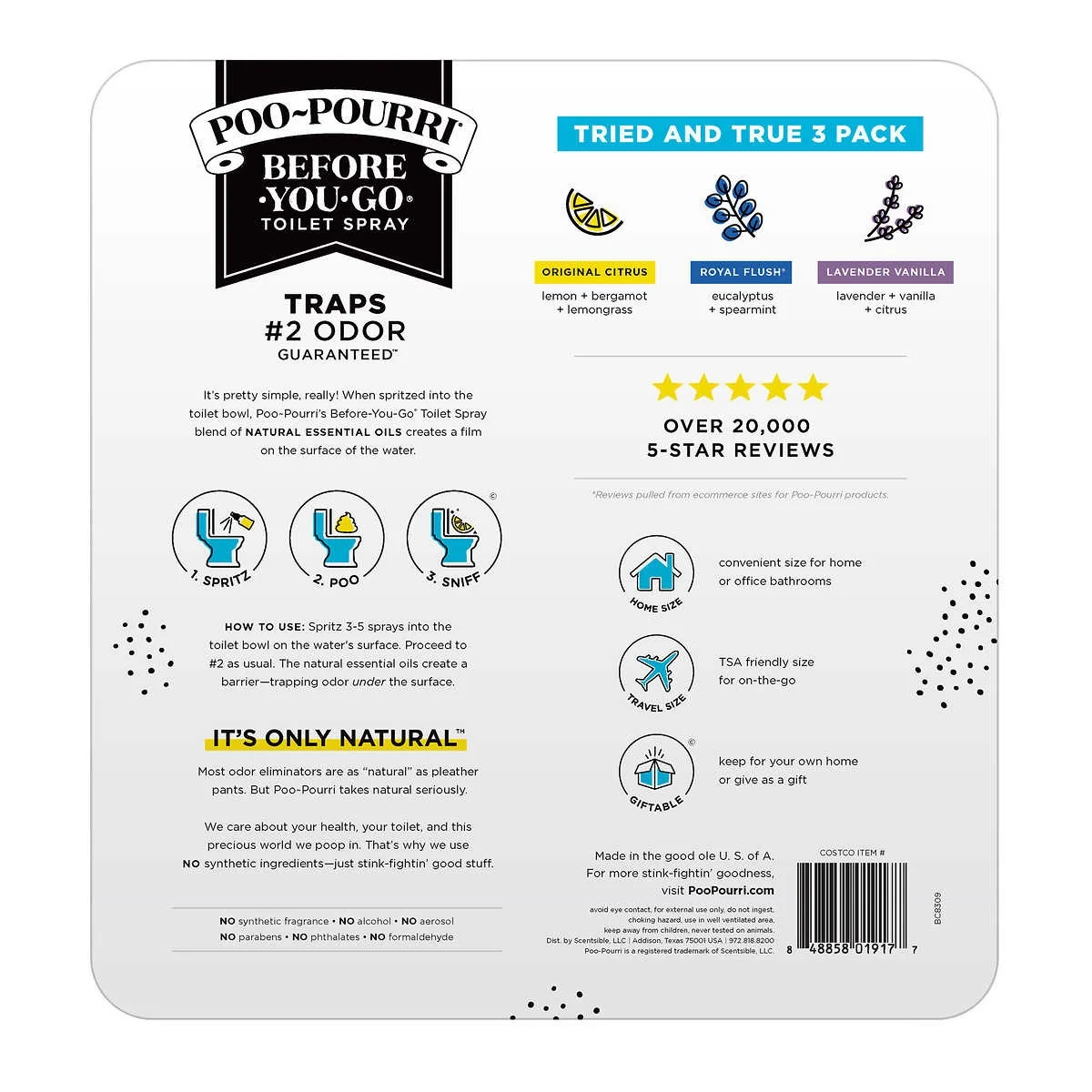 Poo-Pourri, Variety Pack, 3.4 Fluid Ounce (3 Count)