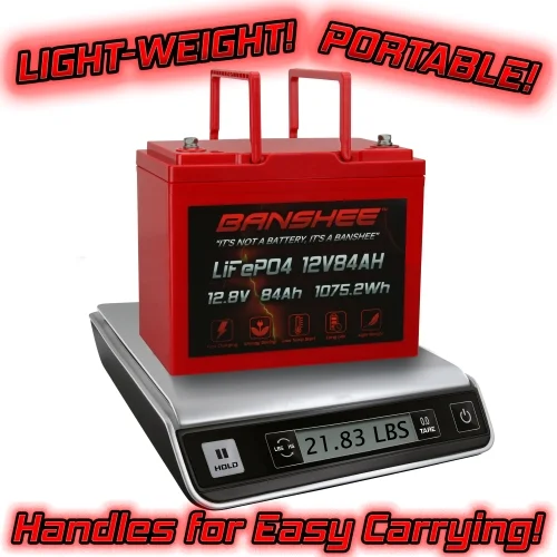 Banshee Battery 12V 84Ah INT Battery Replaces BCI Group 24M Starting Marine & RV