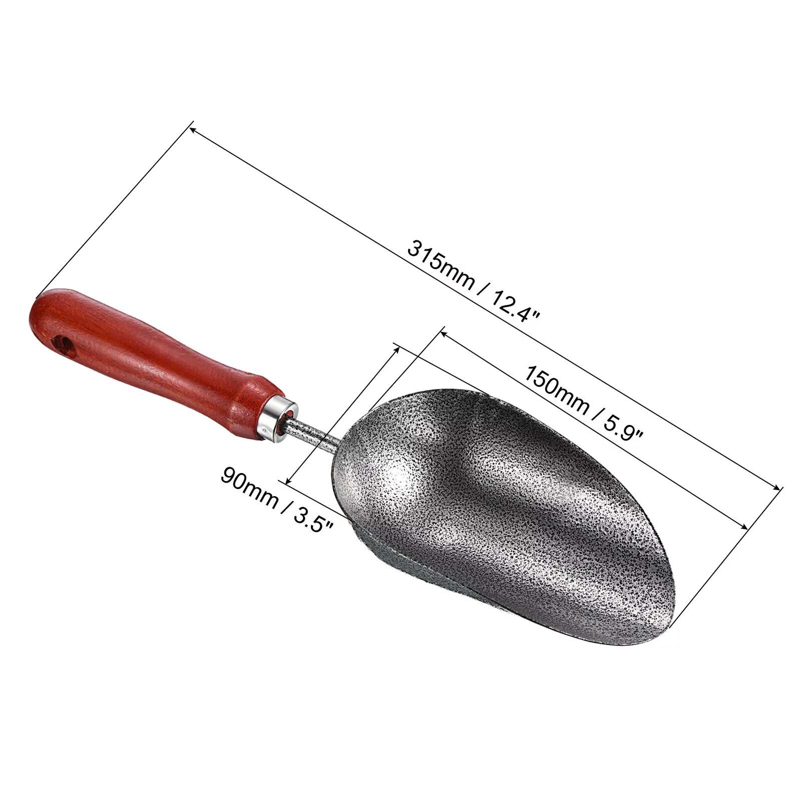 12 Inch Garden Trowel Bend Proof Gardening Scoop Flower Beds Hand Shovel with NonSlip Grip