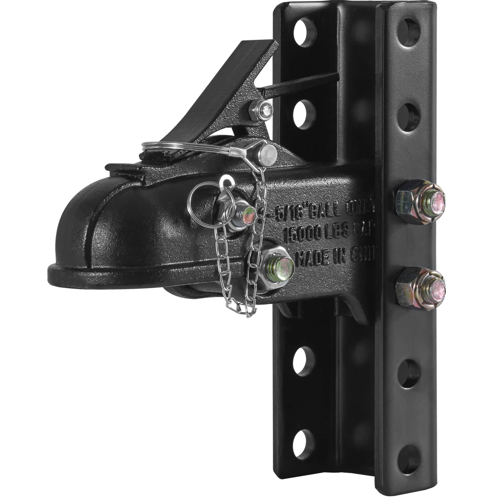 BENTISM Adjustable Trailer Coupler 5-Position Channel Bracket Kit 2-5/16