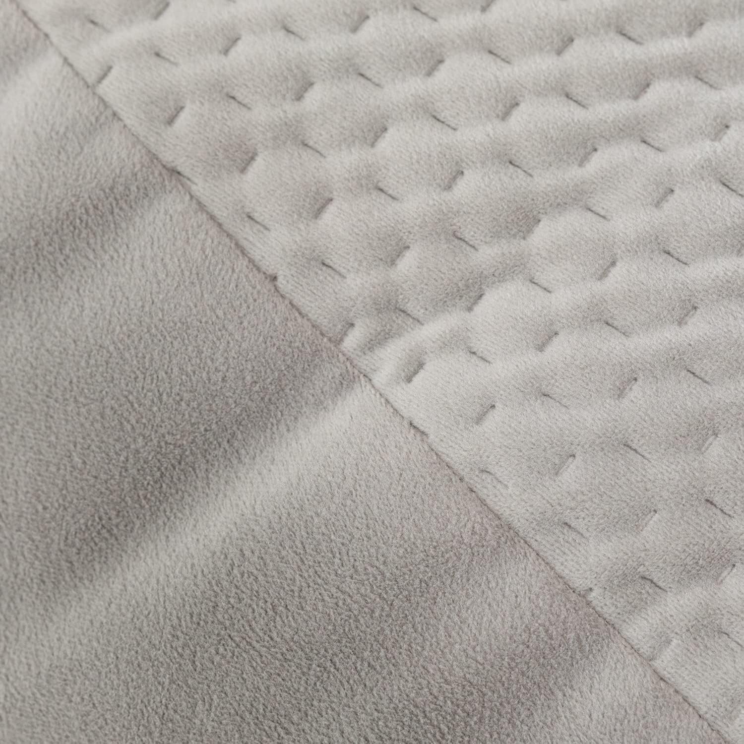 Koku - Designer Oval Two-Tone Bean Bag Chair - Quilted Microvelvet, Grey