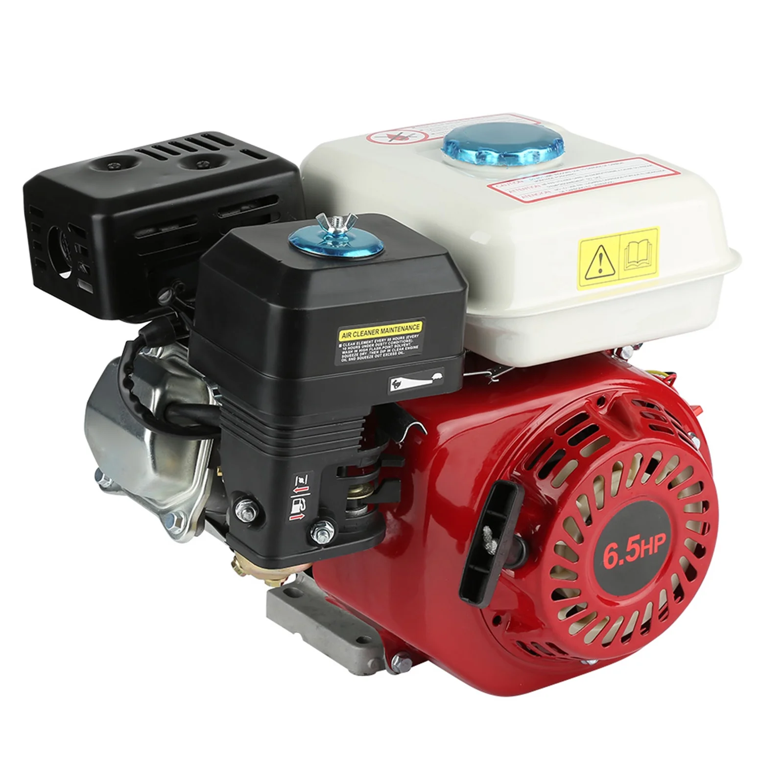 Gas Petrol Engine, 4 Stroke 6.5HP Pull Start 168F OHV Replacement Petrol Engine Motor Camshaft Gas Go Kart Motor Replaces