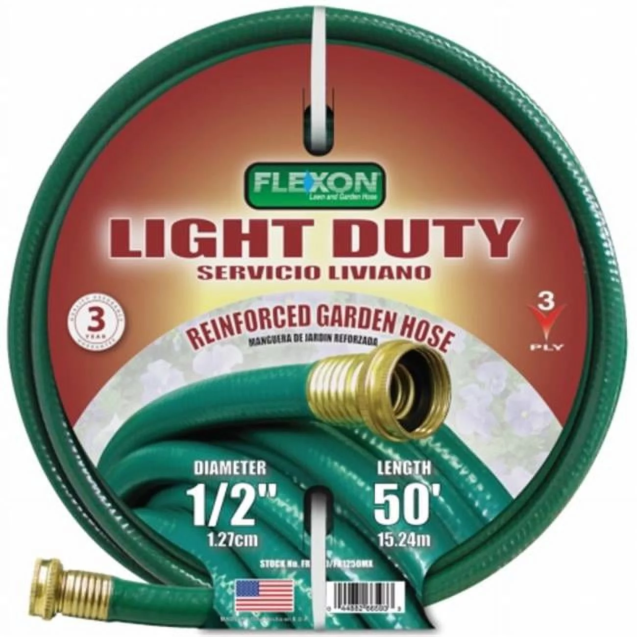 Flexon 5/8 x 25ft Light Duty Garden Hose