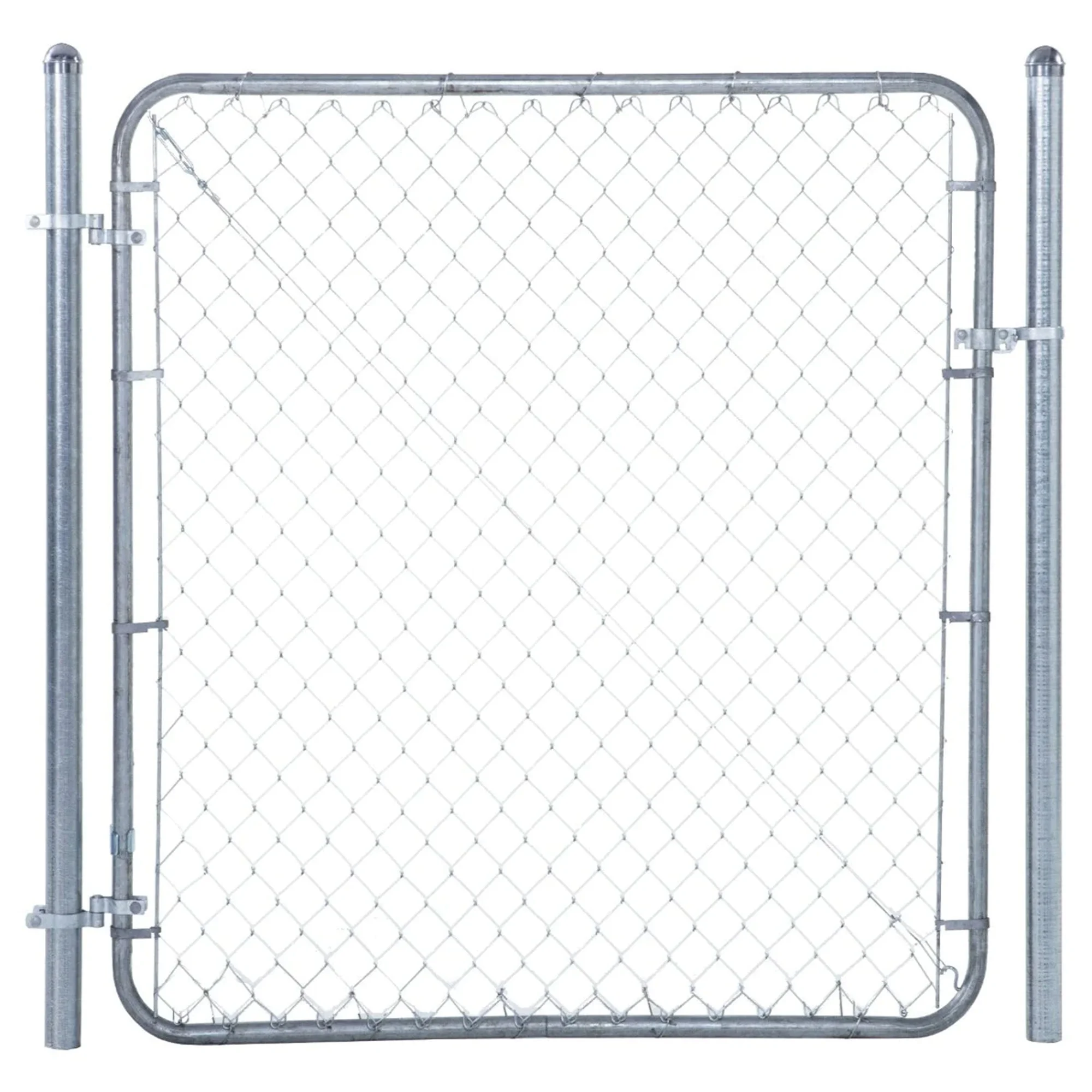 Adjust-A-Gate Fit-Right Adjustable Gate Kit w/ Round Corner Frame, Gray