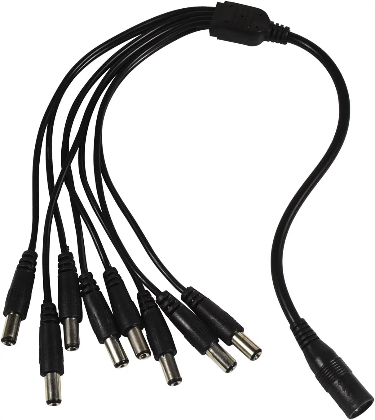 HQRP DC Female to 8 Male Power Splitter Cable for ZMODO Indoor Dome Camera with LED Array / Zmodo 700TVL Bullet Camera